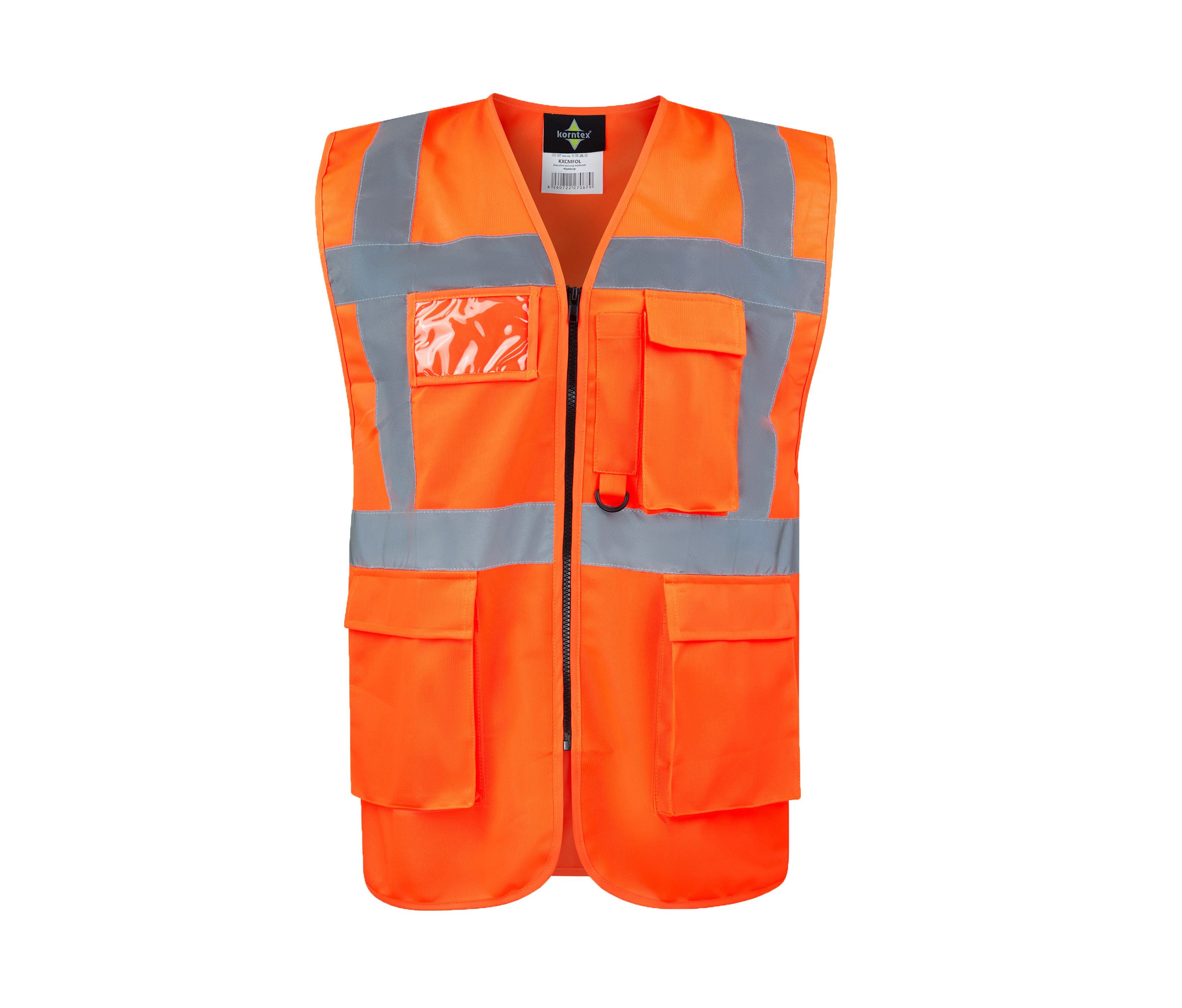 Gilet de Sécurité Multifonctionnel Avec Poches - Orange
