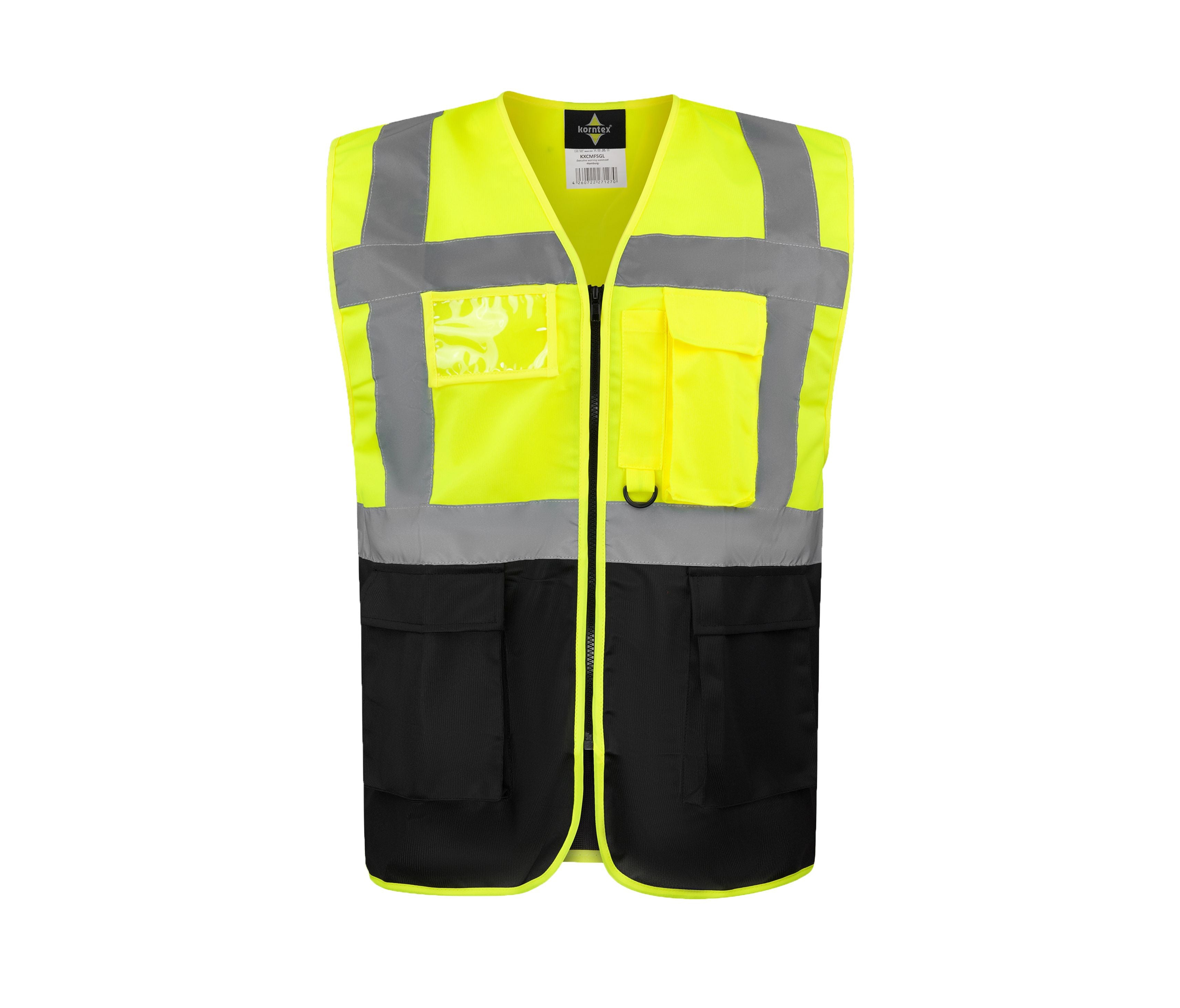 Gilet de Sécurité Multifonctionnel Avec Poches - Yellow / Black