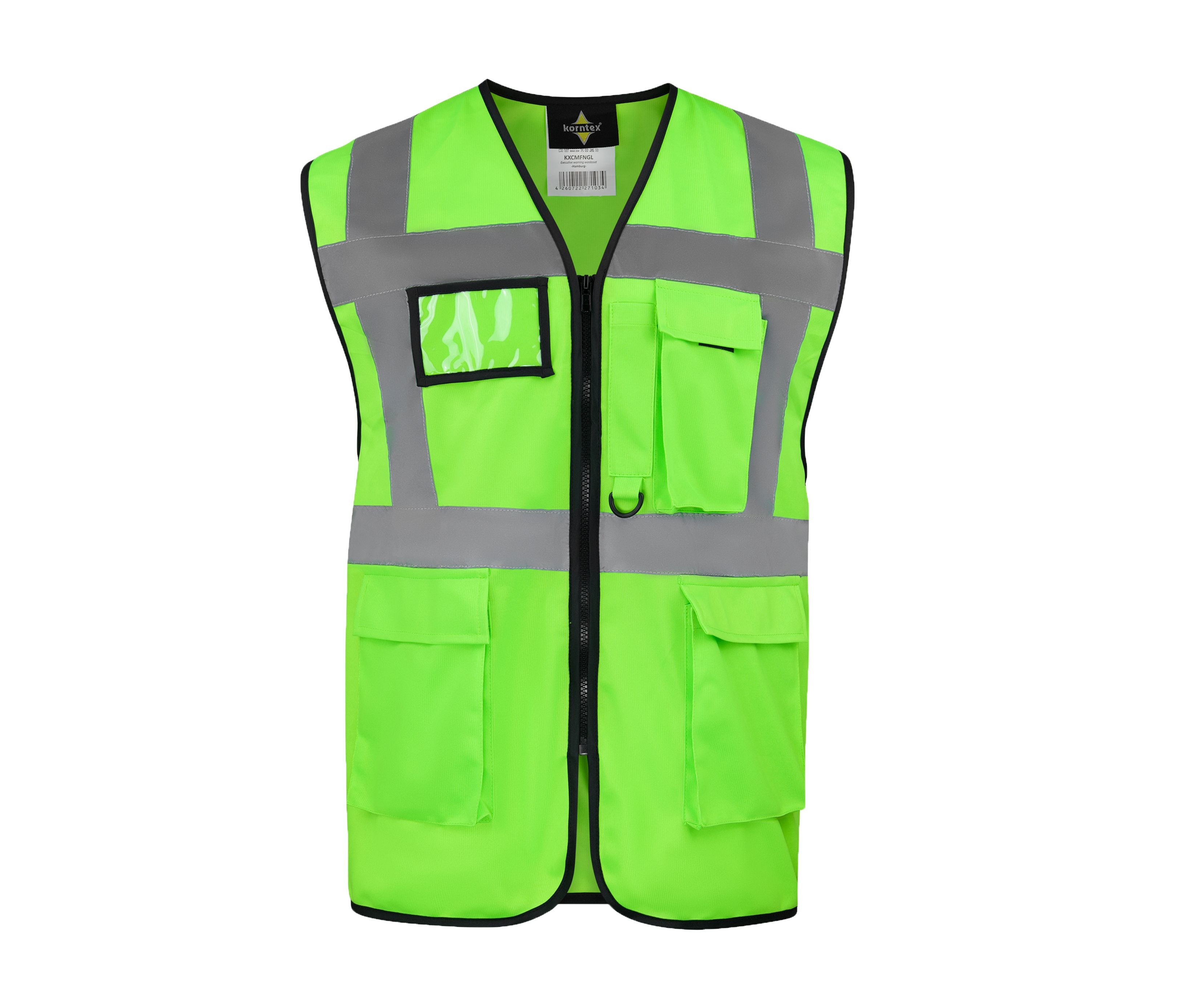 Gilet de Sécurité Multifonctionnel Avec Poches - Neon Green