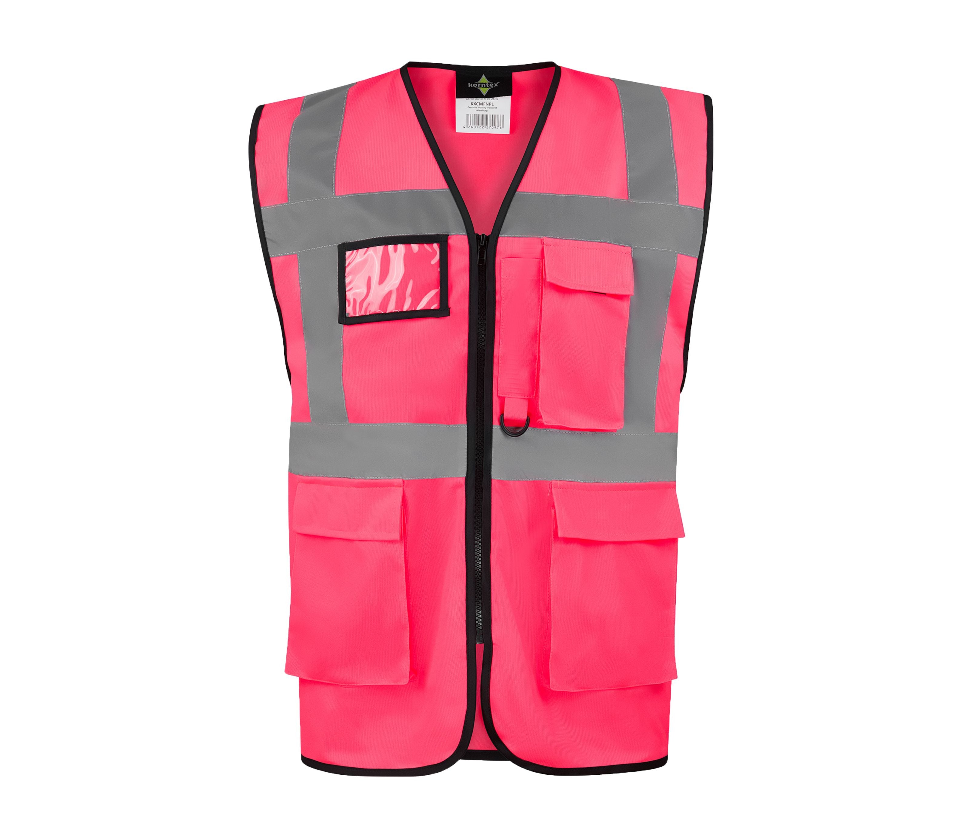 Gilet de Sécurité Multifonctionnel Avec Poches - Neon Pink