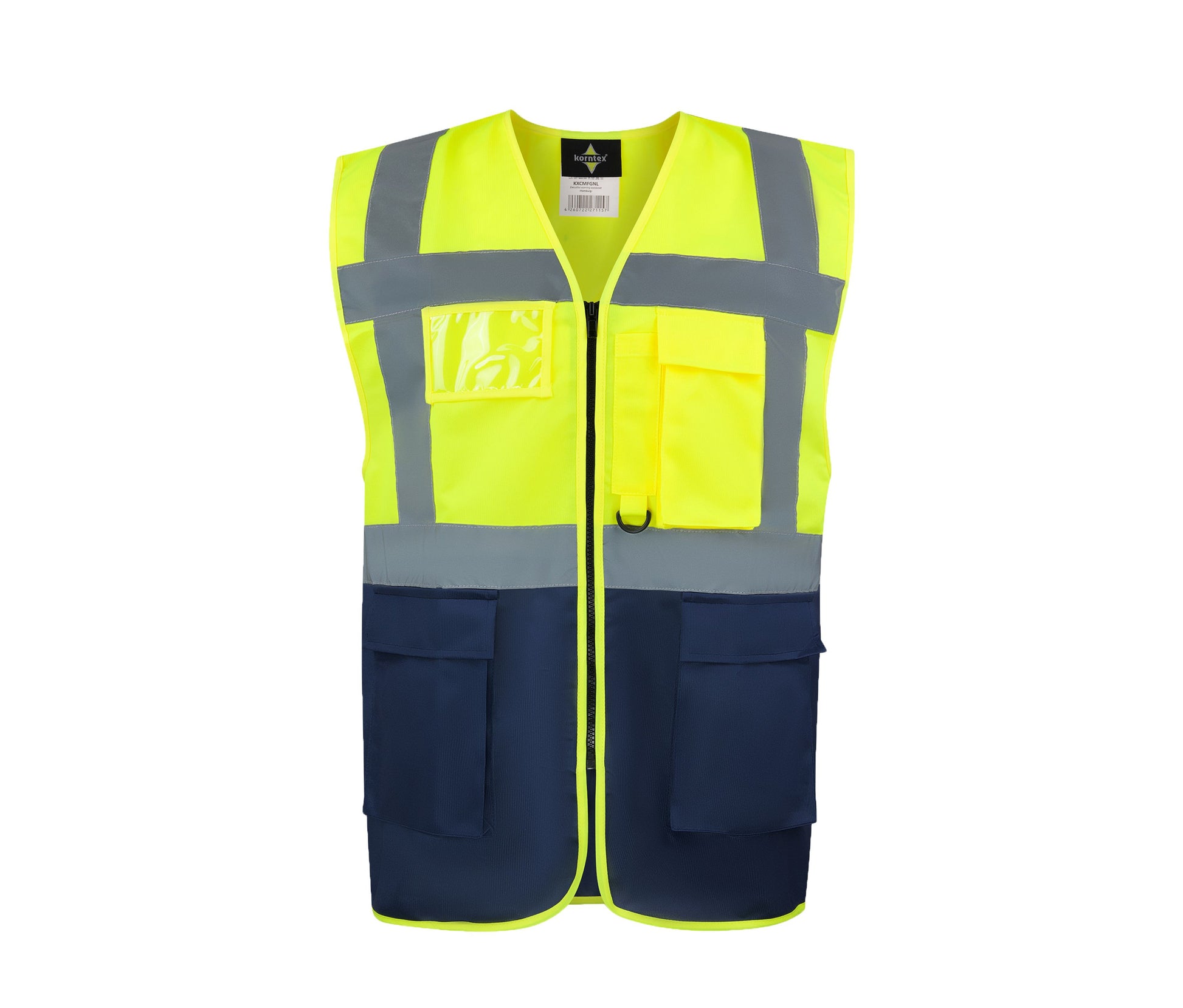 Gilet de Sécurité Multifonctionnel Avec Poches - Yellow / Navy