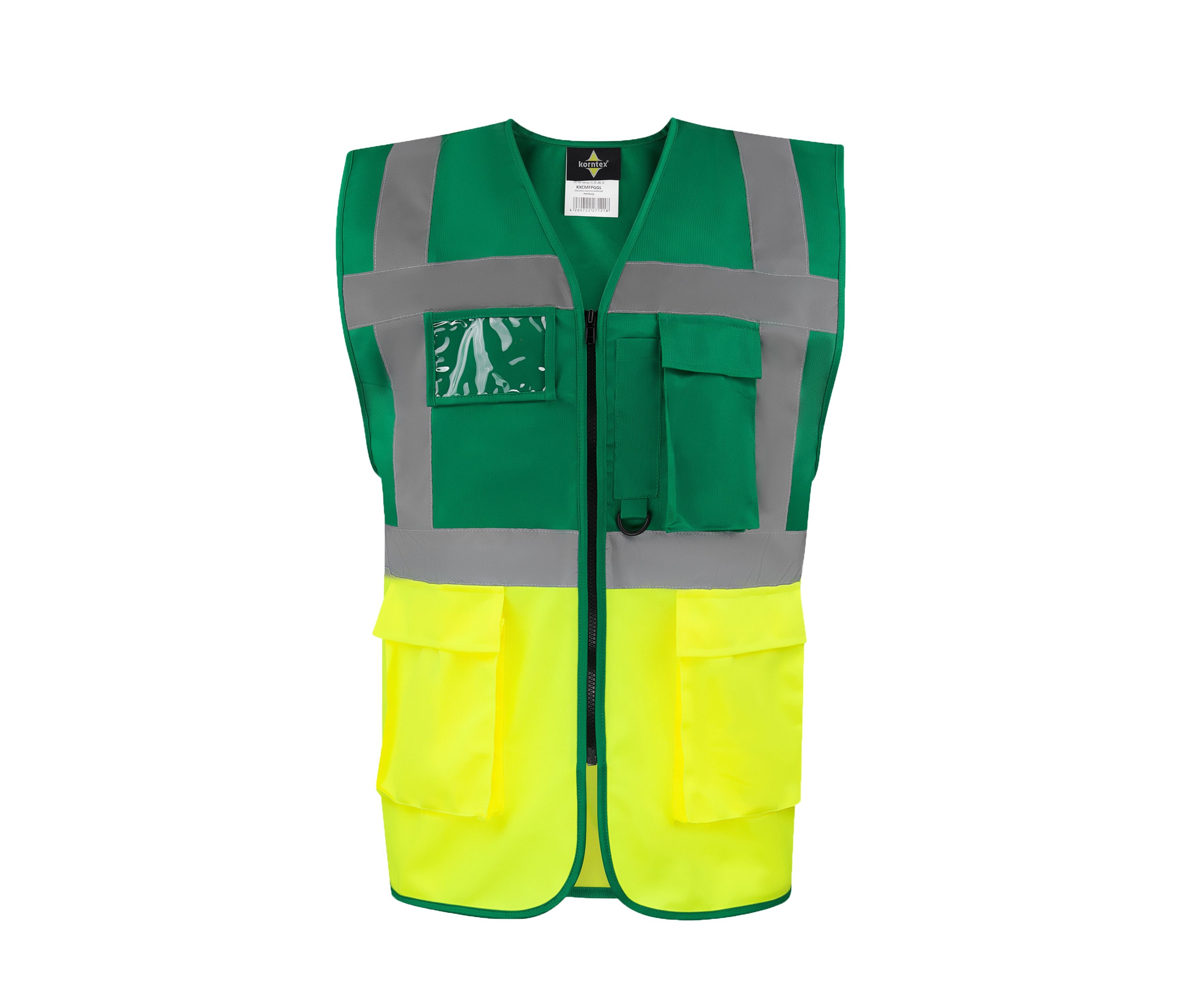 Gilet de Sécurité Multifonctionnel Avec Poches - Paramedic Green / Yellow