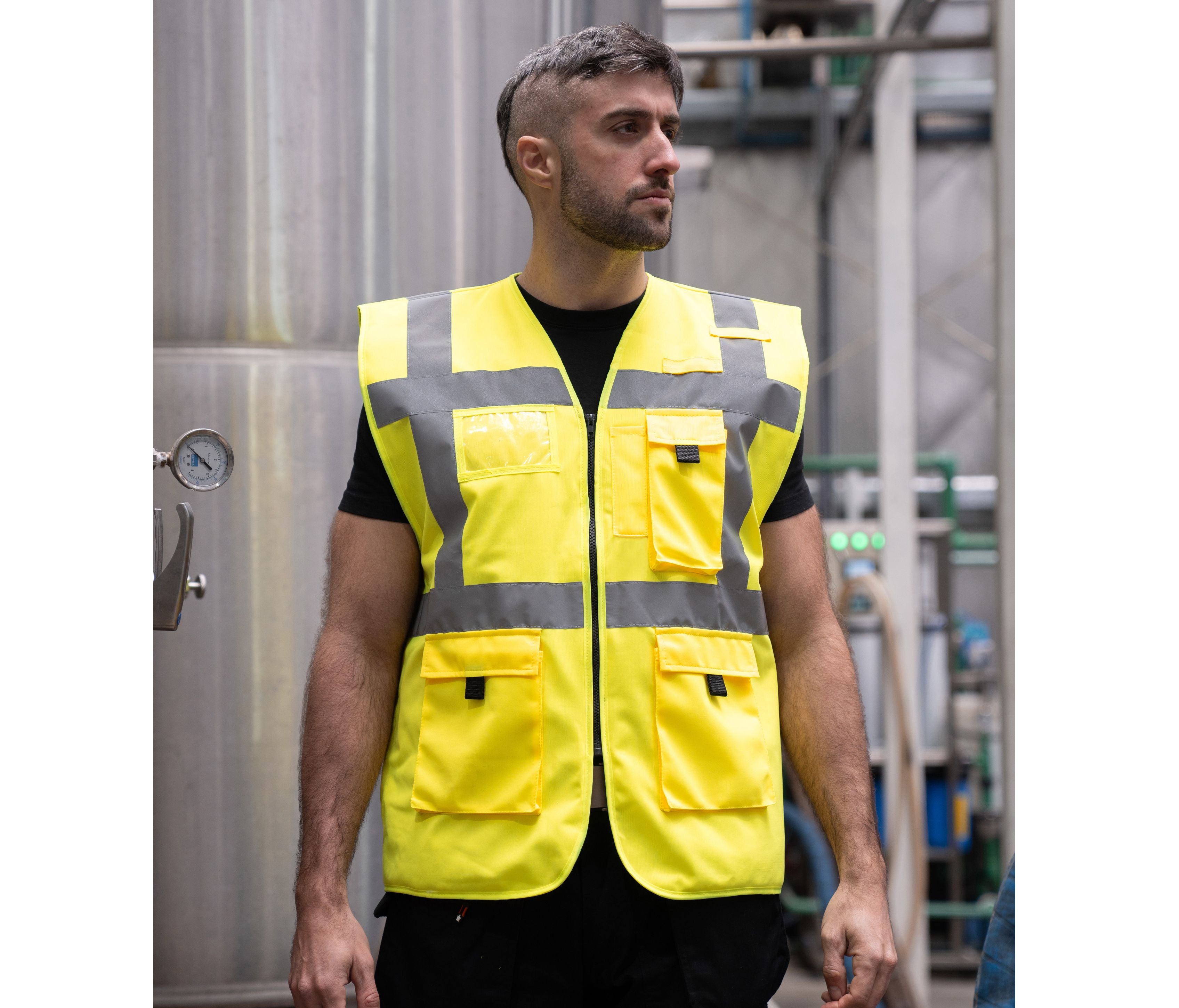Gilet de sécurité multifonctionnel avec poches