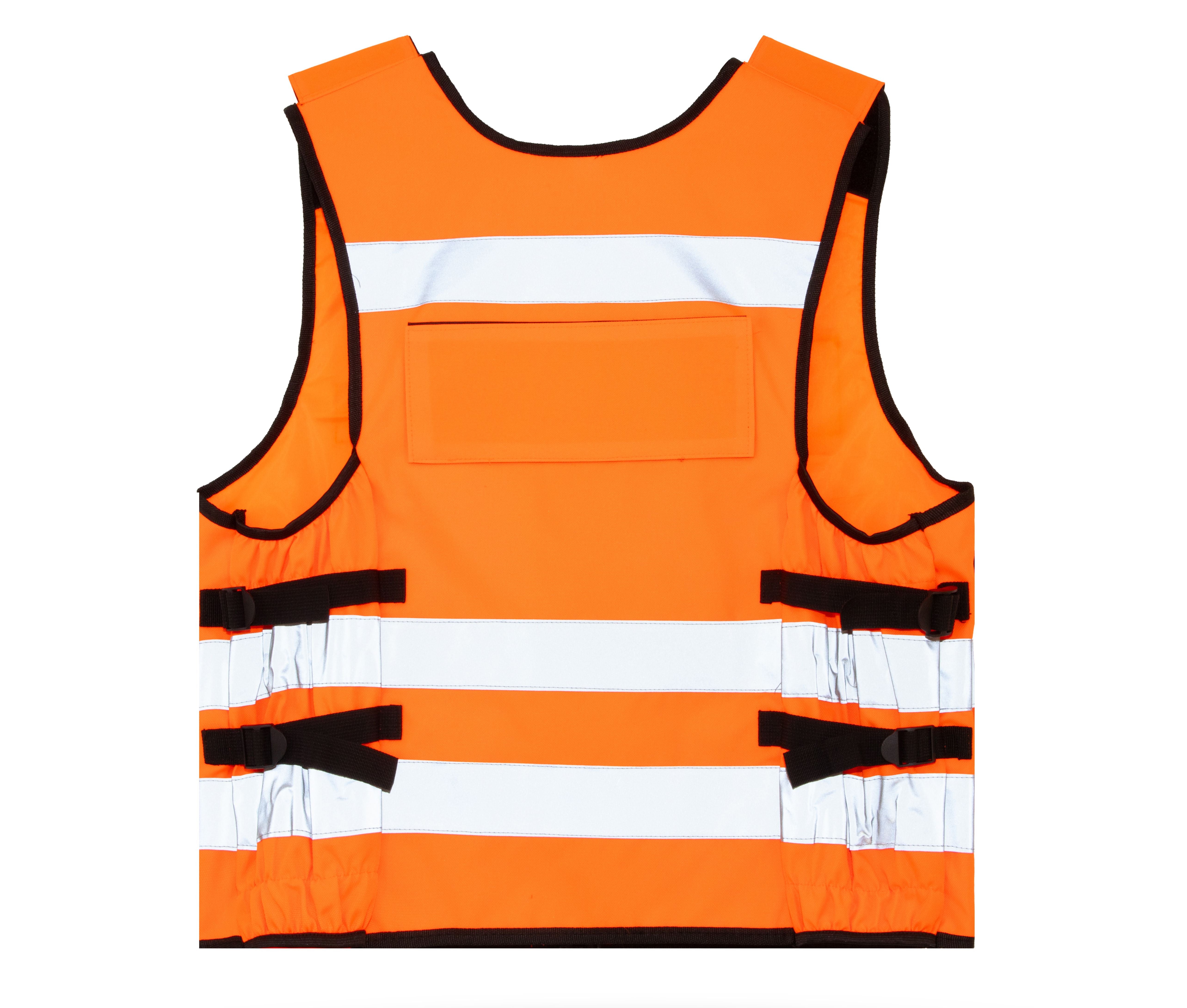 Gilet Tactique Visibilité Augmentée - Hi-Vis Orange