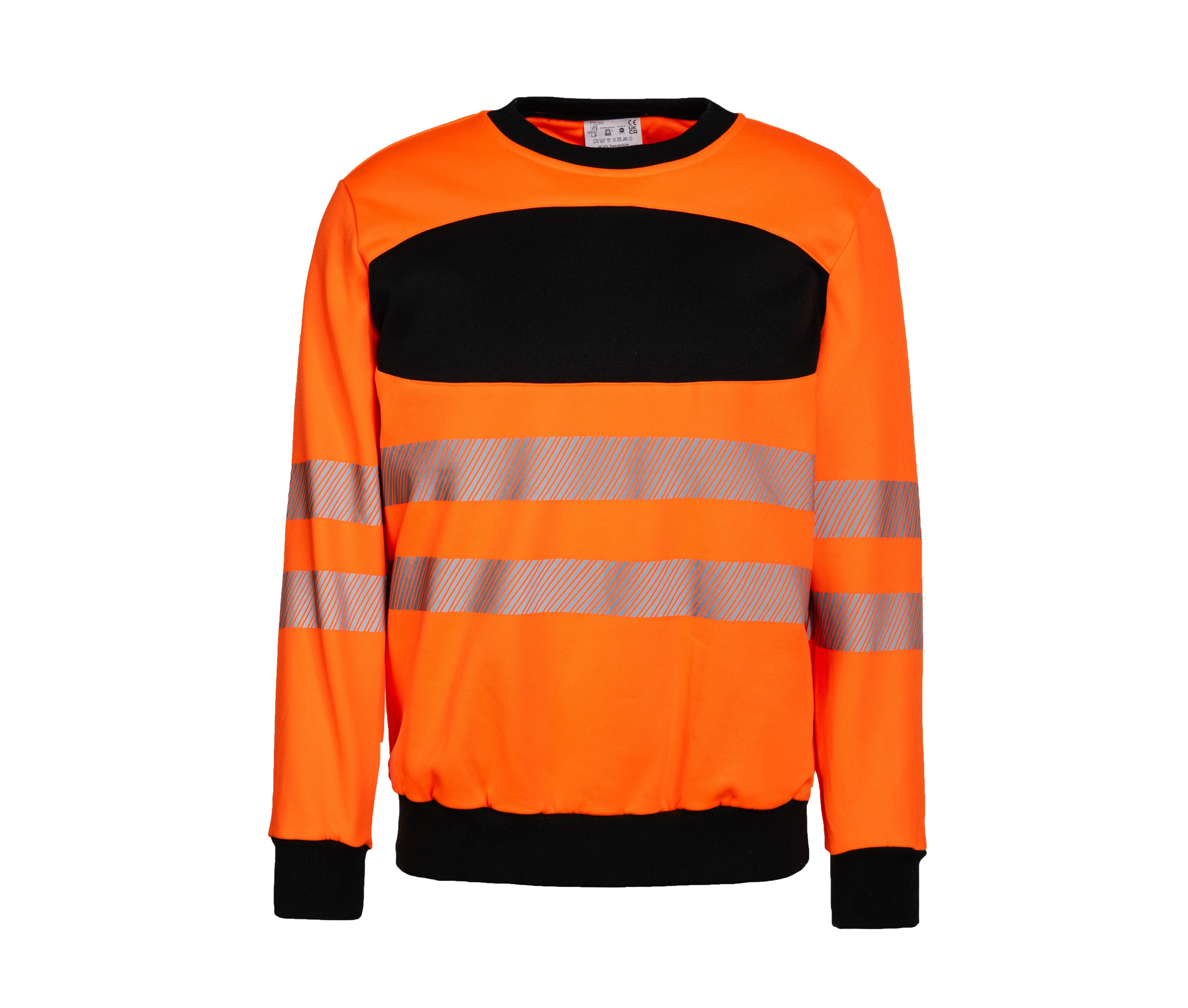 Sweat-Shirt Haute Visibilité - Orange / Black