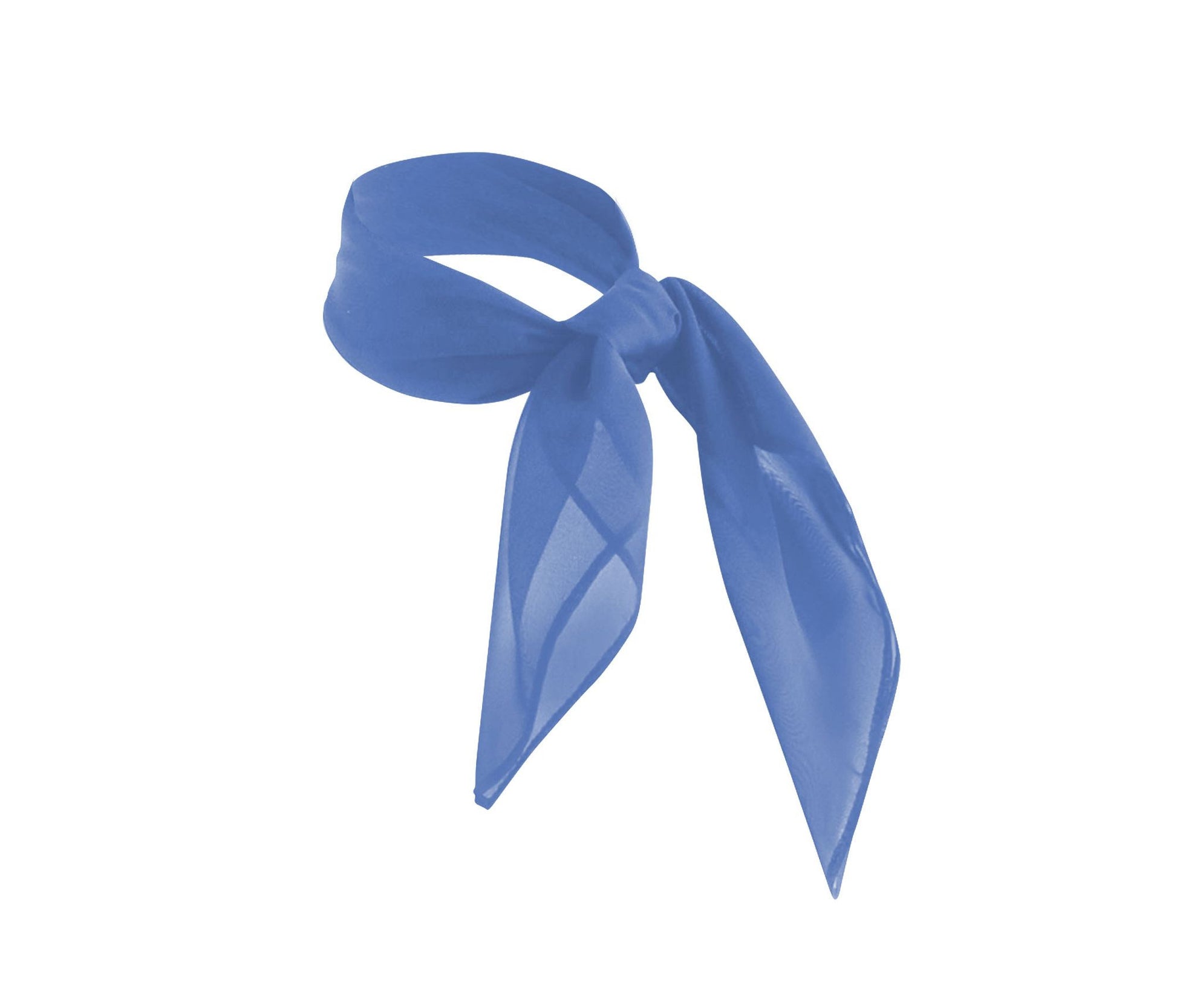 Foulard en Mousseline de Soie - Azure