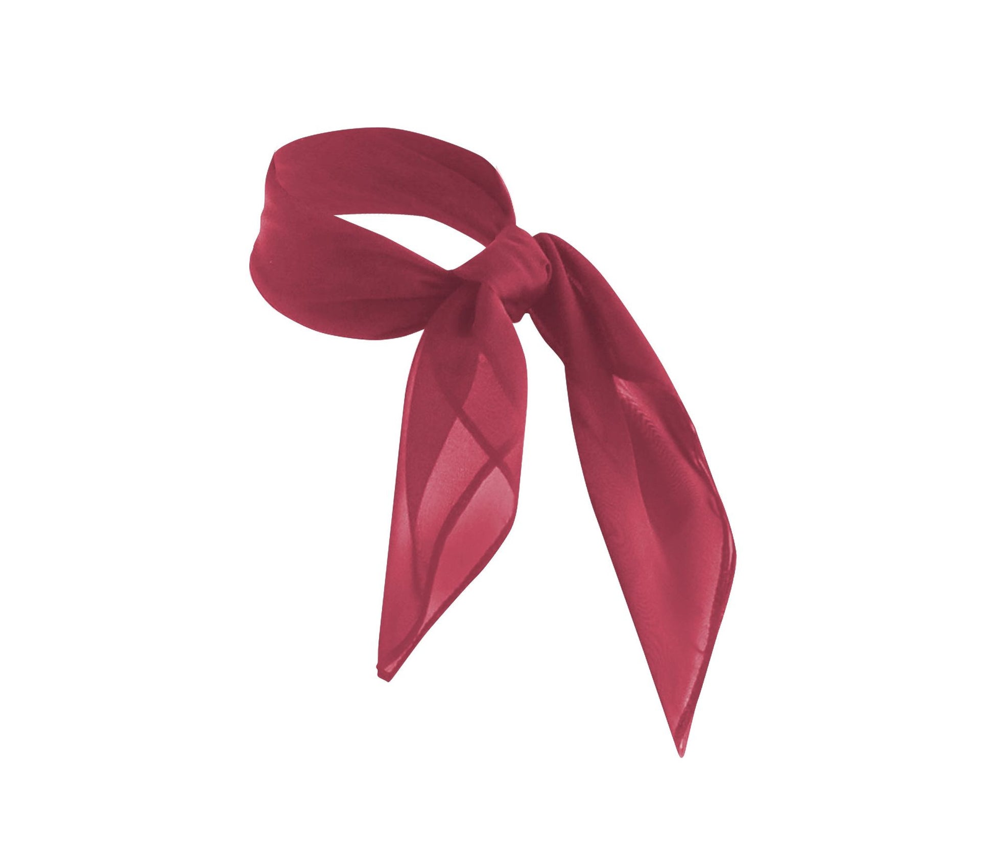 Foulard en Mousseline de Soie - Ruby Red