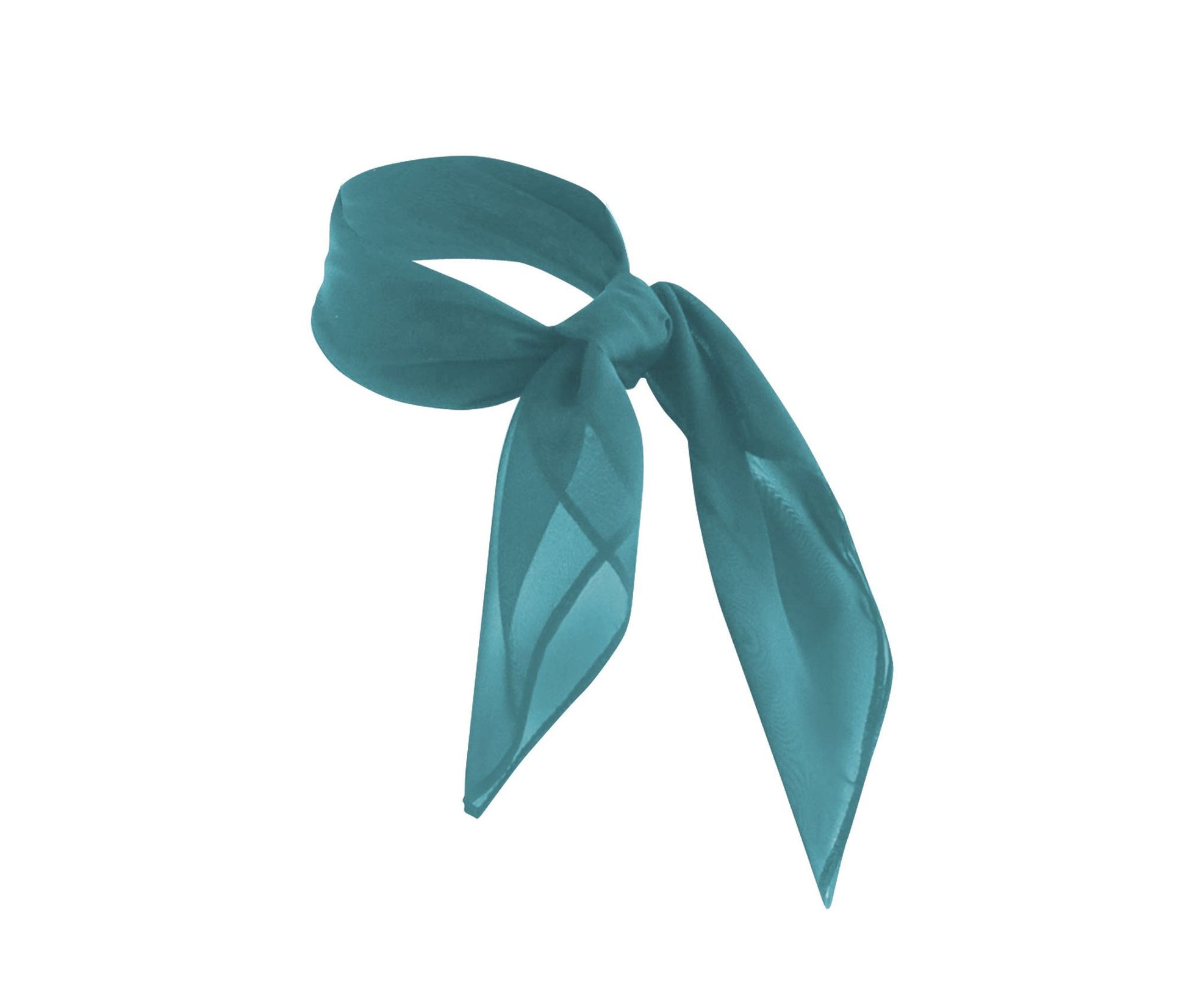 Foulard en Mousseline de Soie - Petrol