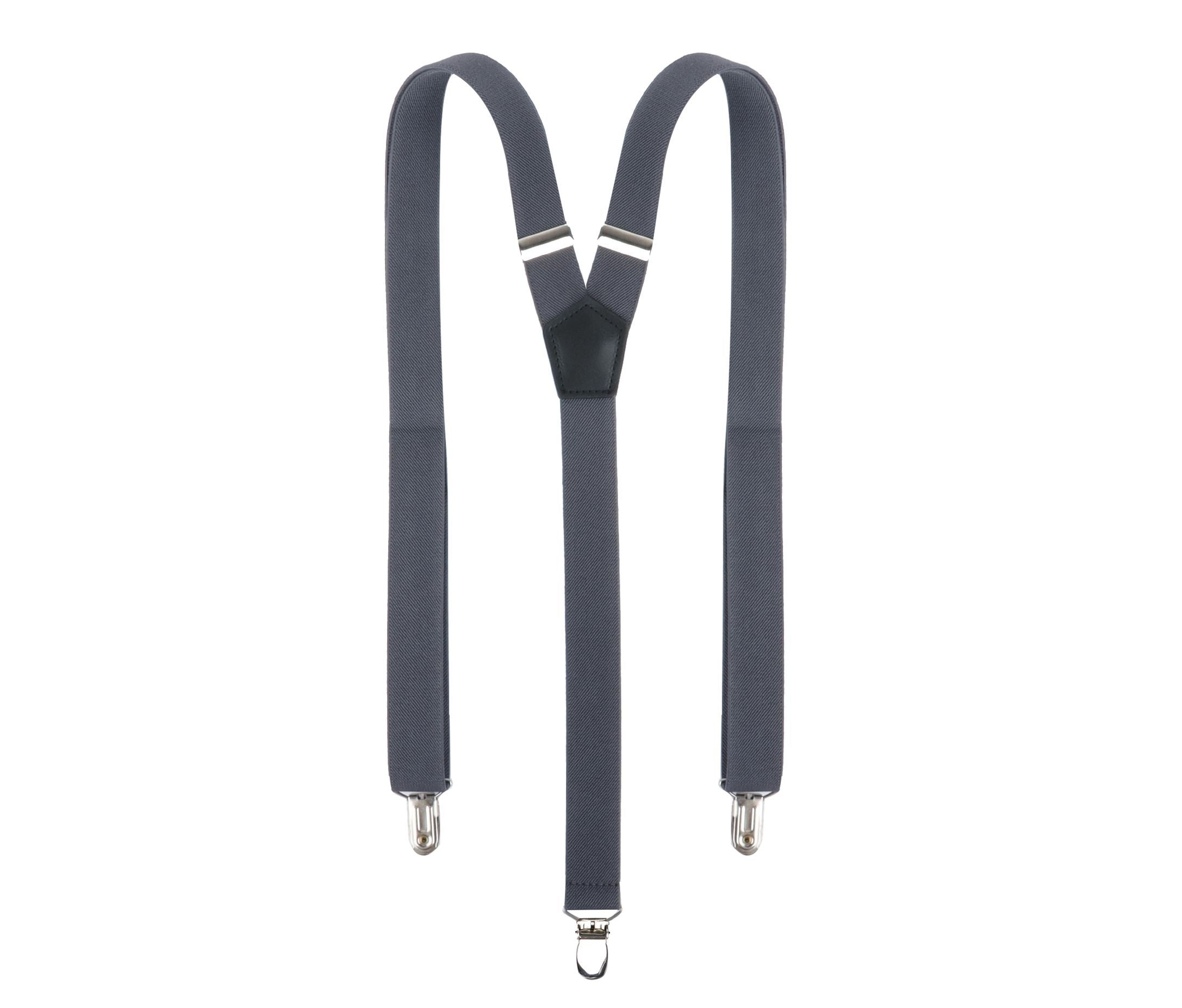 Bretelles Classiques et de Couleur Unie - Anthracite