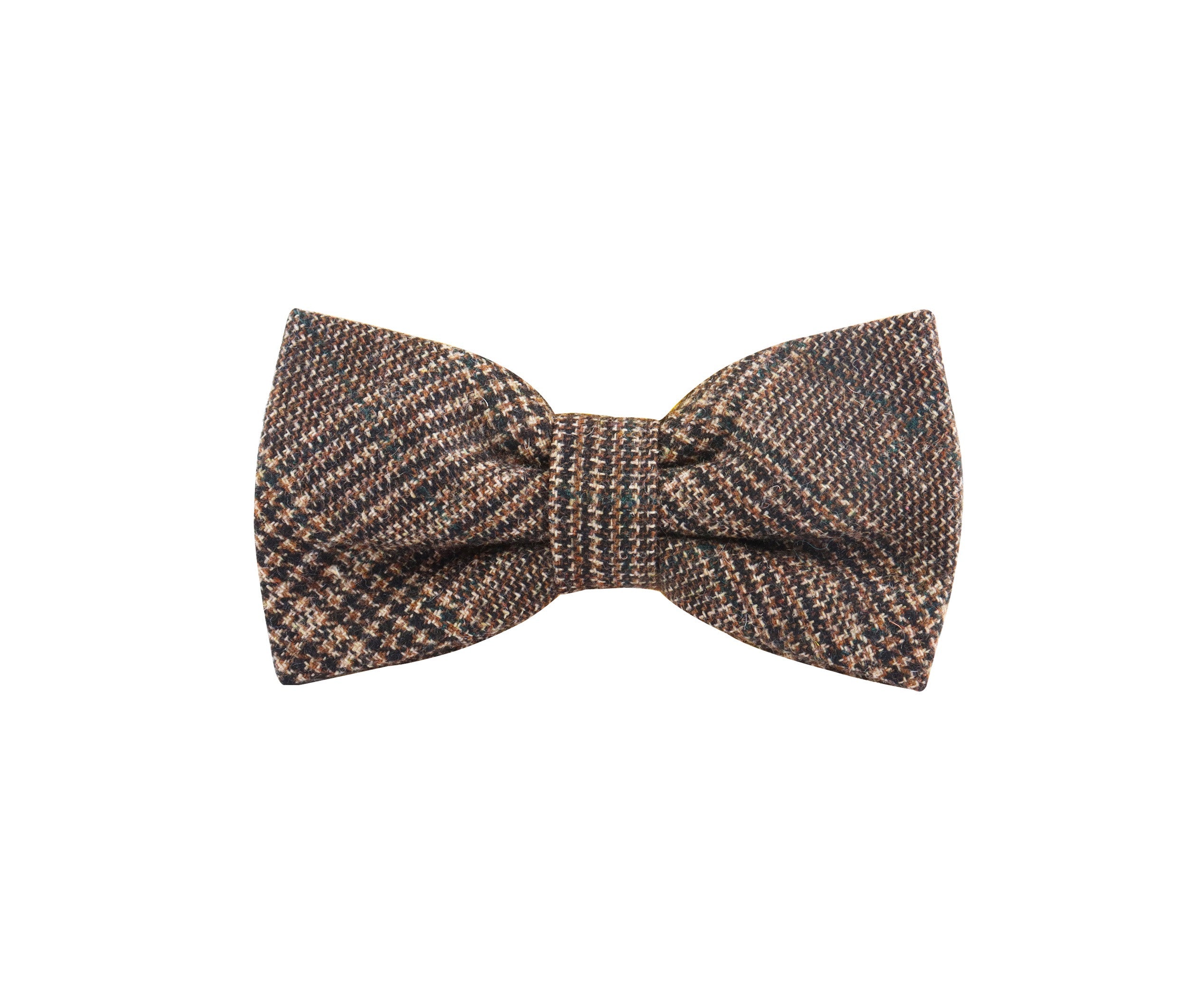 Noeud Papillon Stylé Avec Motif à Carreaux (glencheck) - Dark Brown