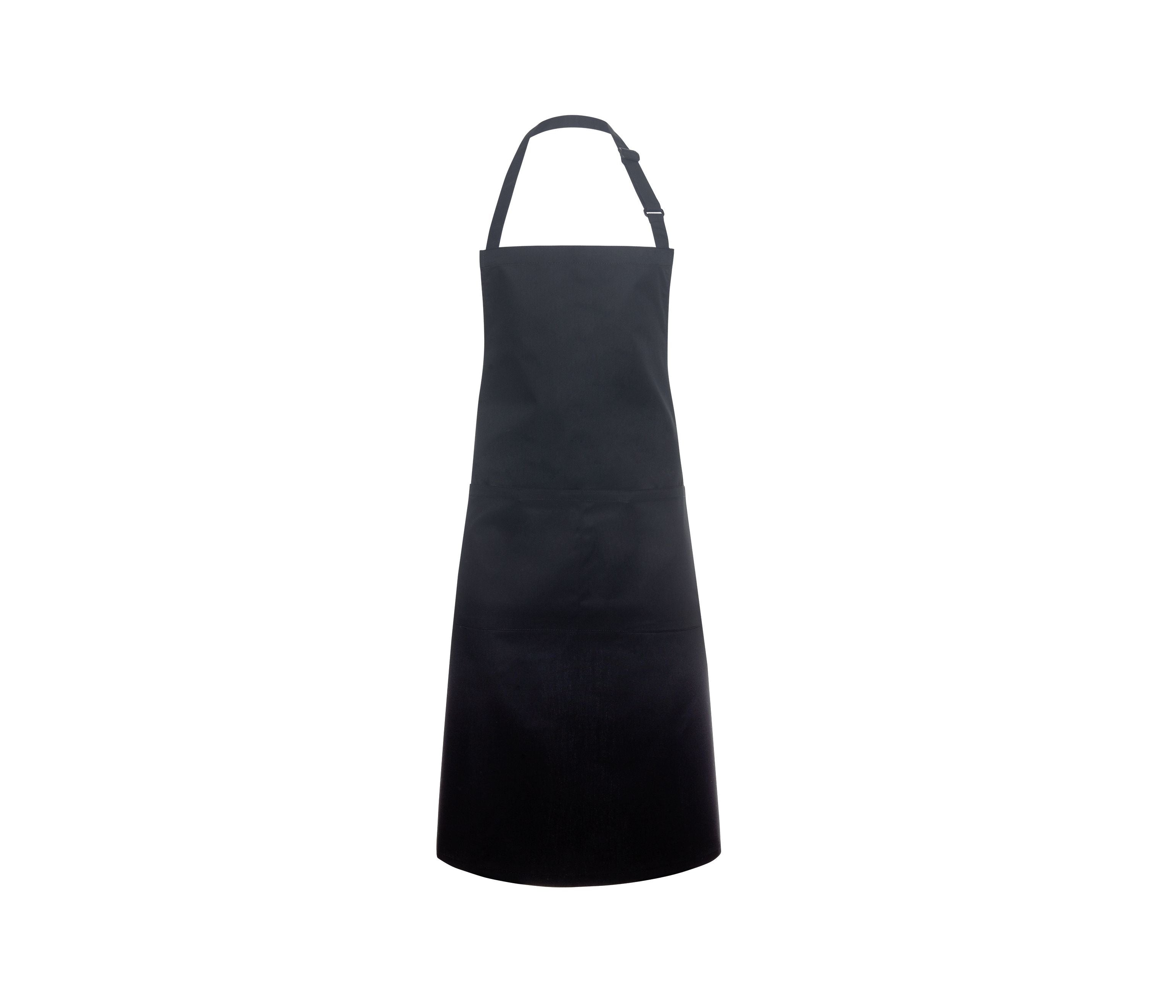Tablier à Bavette Avec Boucle et Poche - Black