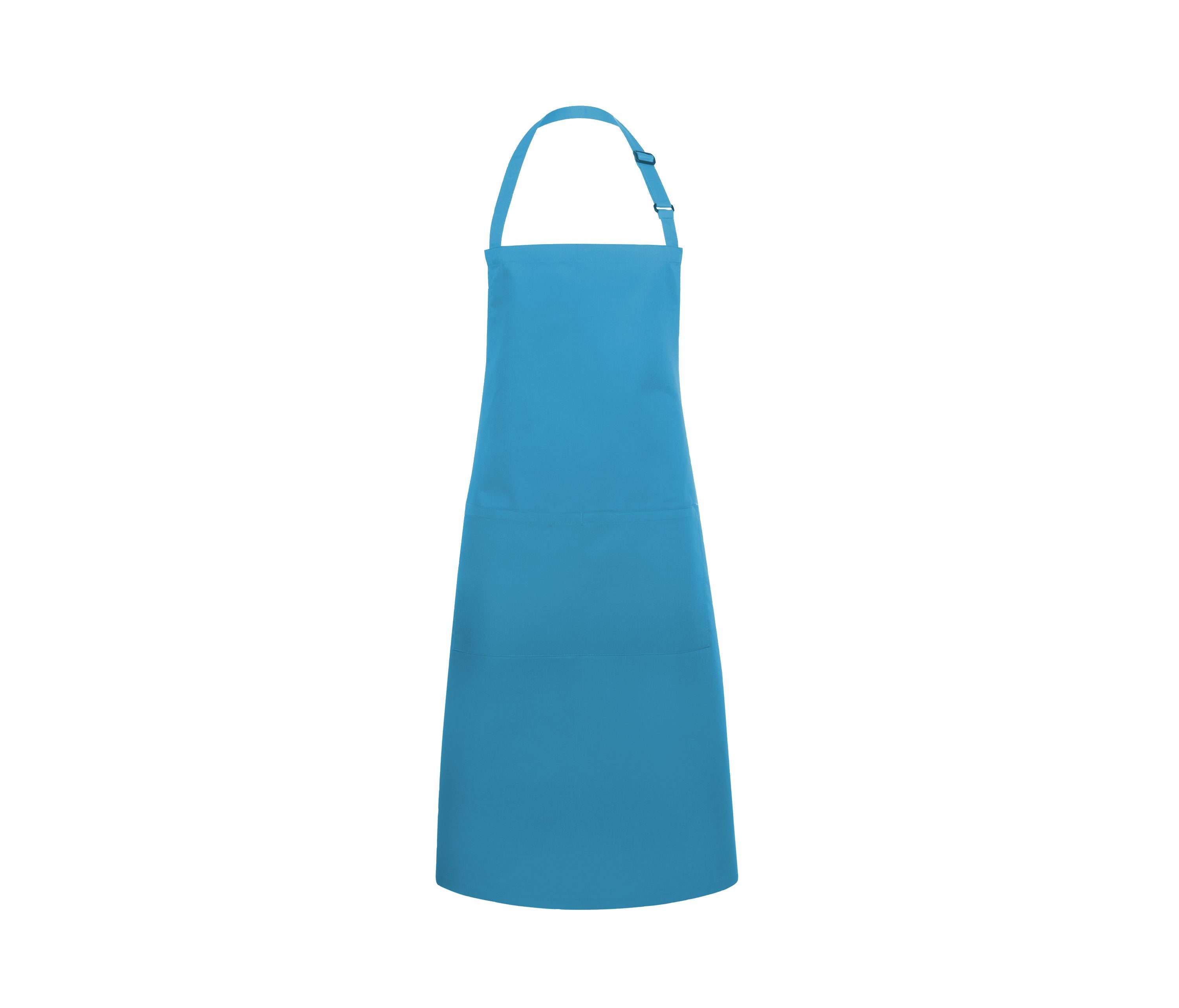 Tablier à Bavette Avec Boucle et Poche - Turquoise