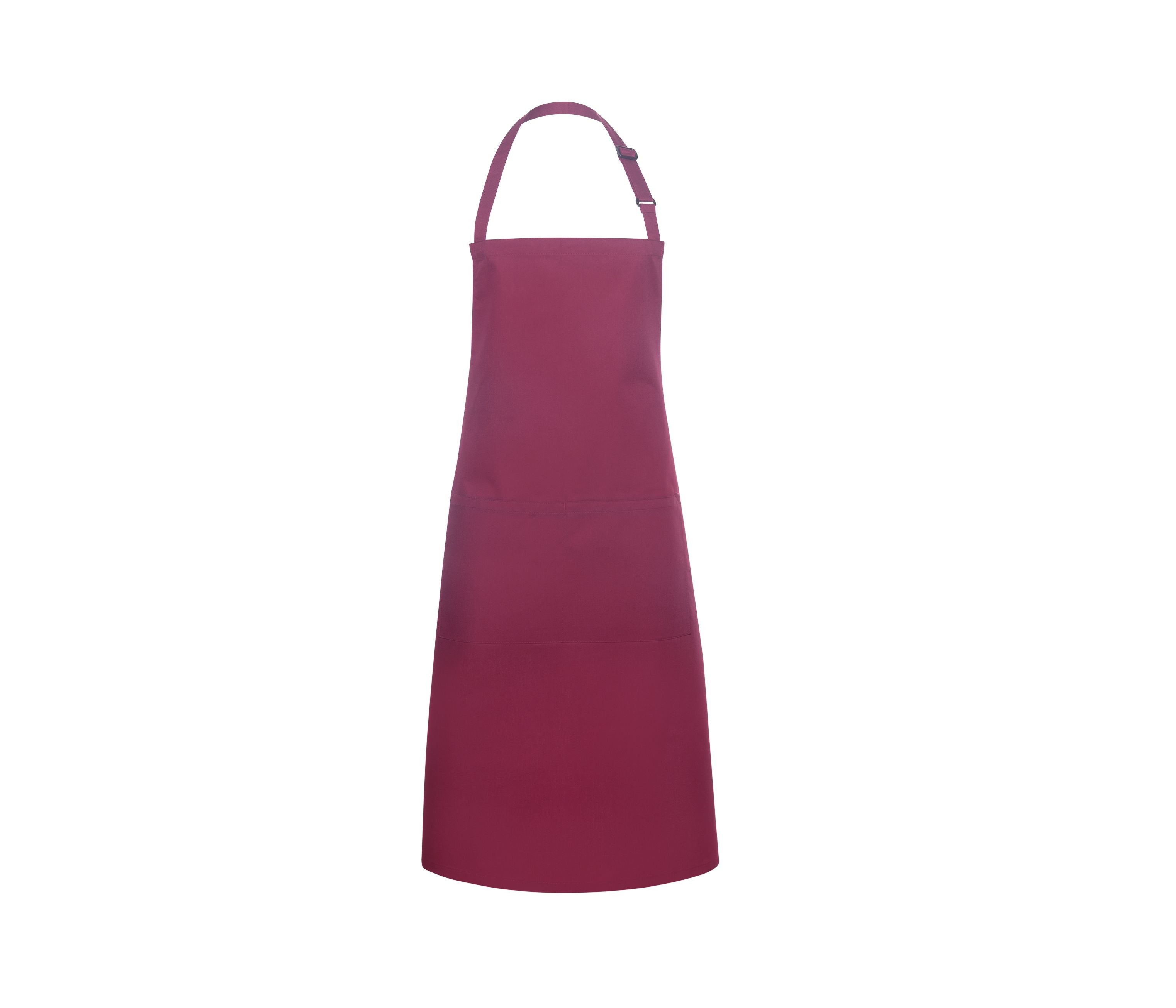 Tablier à Bavette Avec Boucle et Poche - Bordeaux