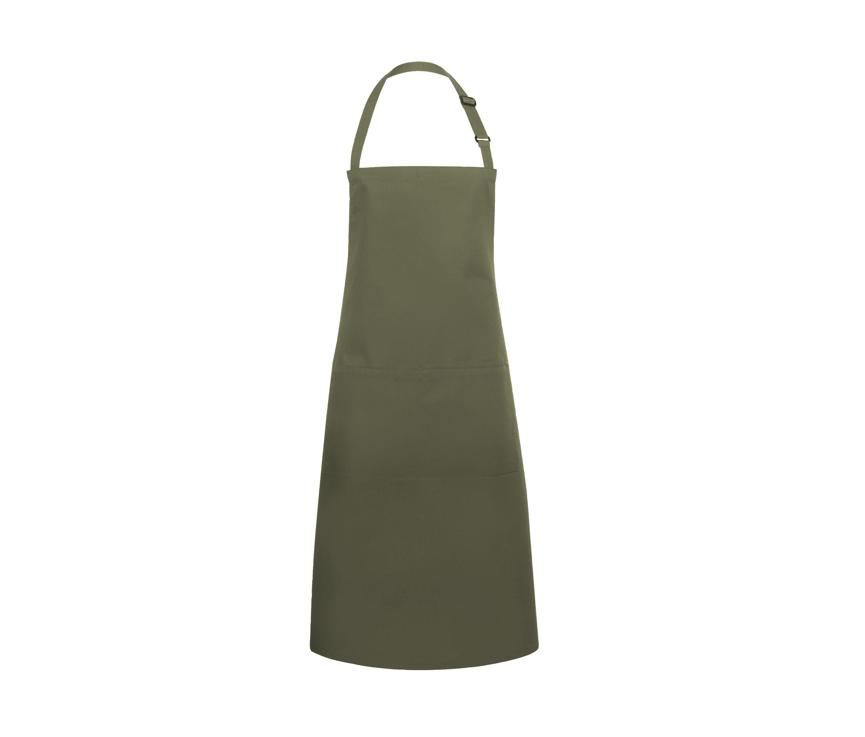 Tablier à Bavette Avec Boucle et Poche - Moss Green