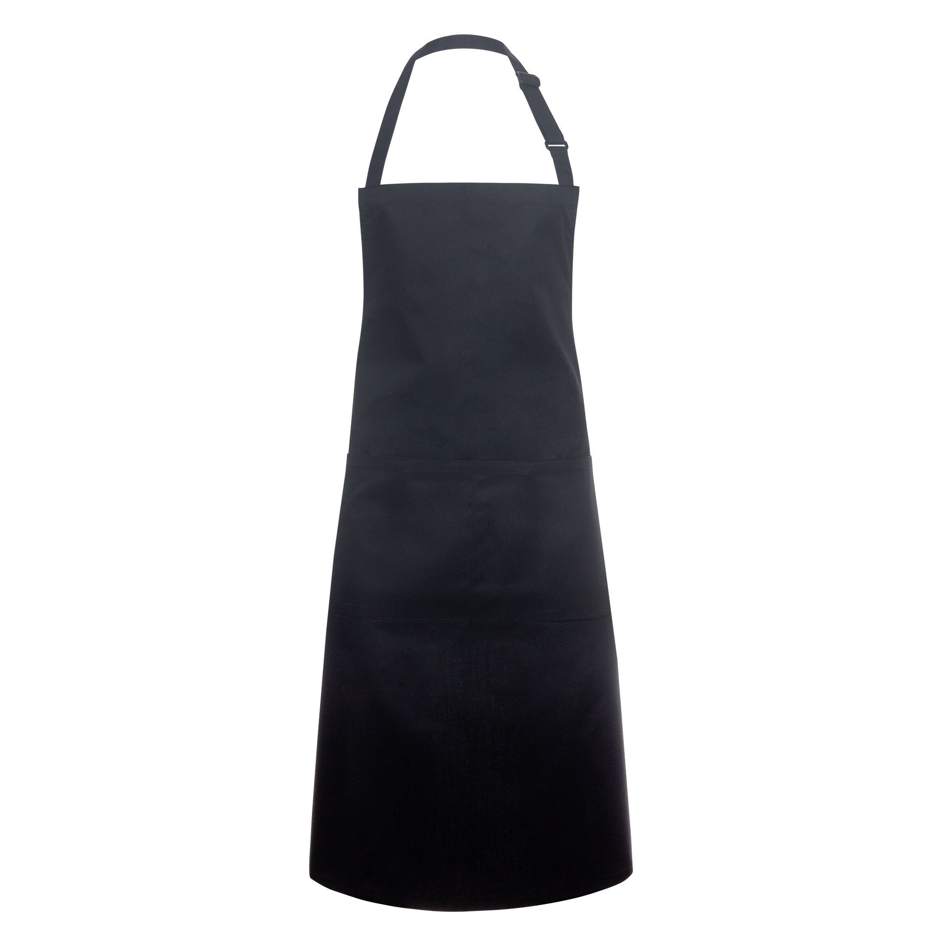 Tablier à Bavette Oversize Avec Poche - Black