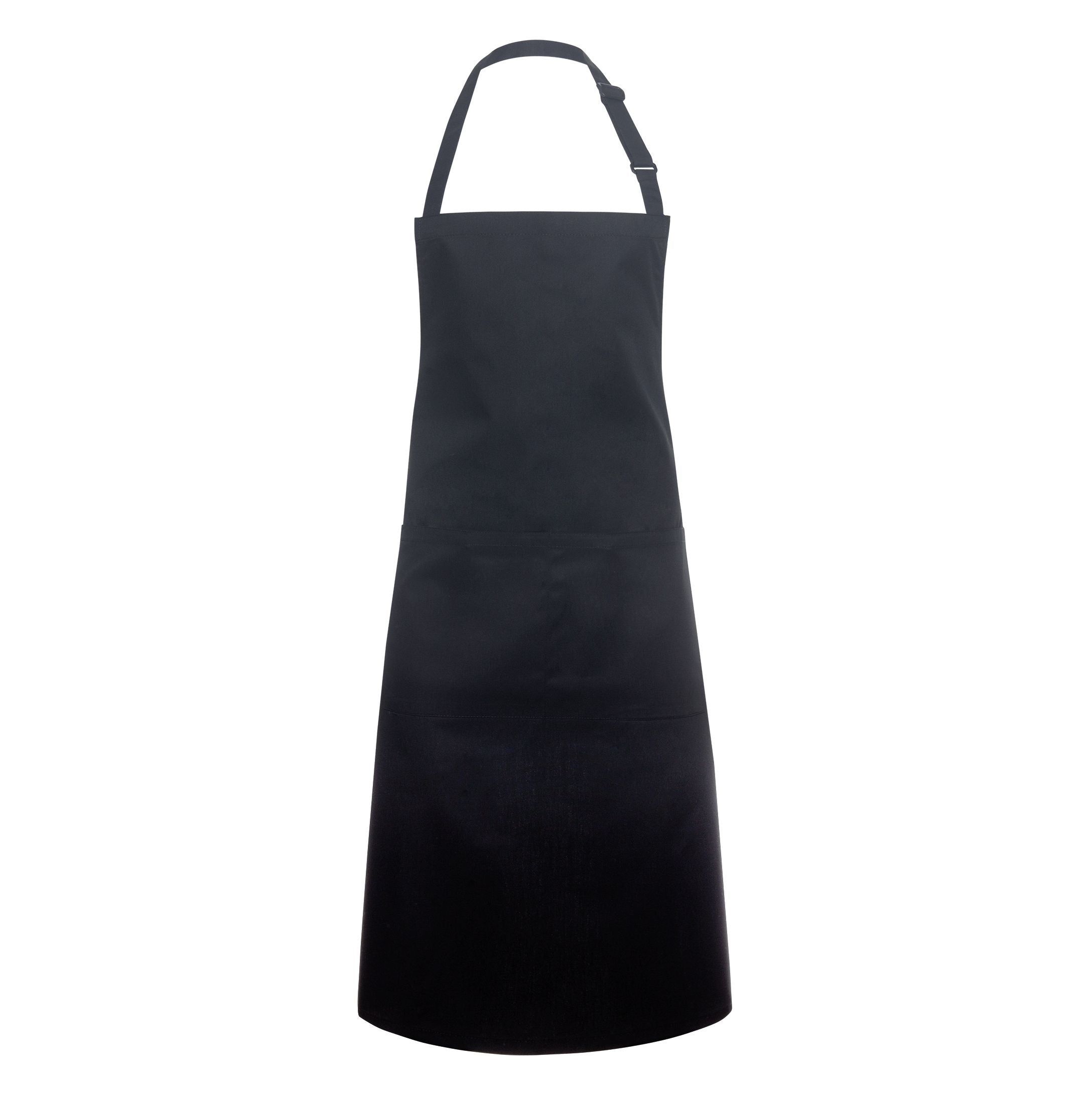 Tablier à Bavette Oversize Avec Poche - Black