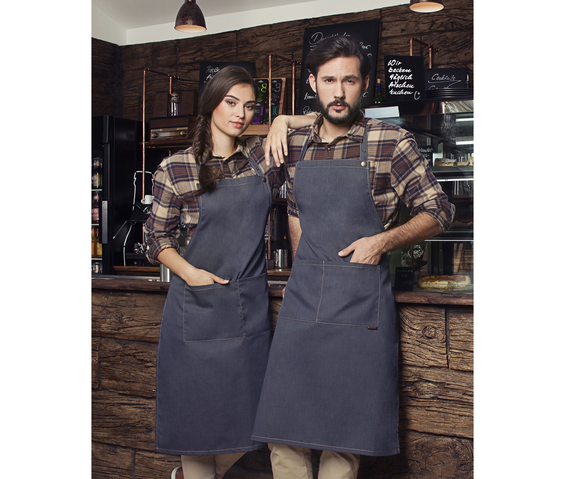 Tablier à bavette Jeans-Style