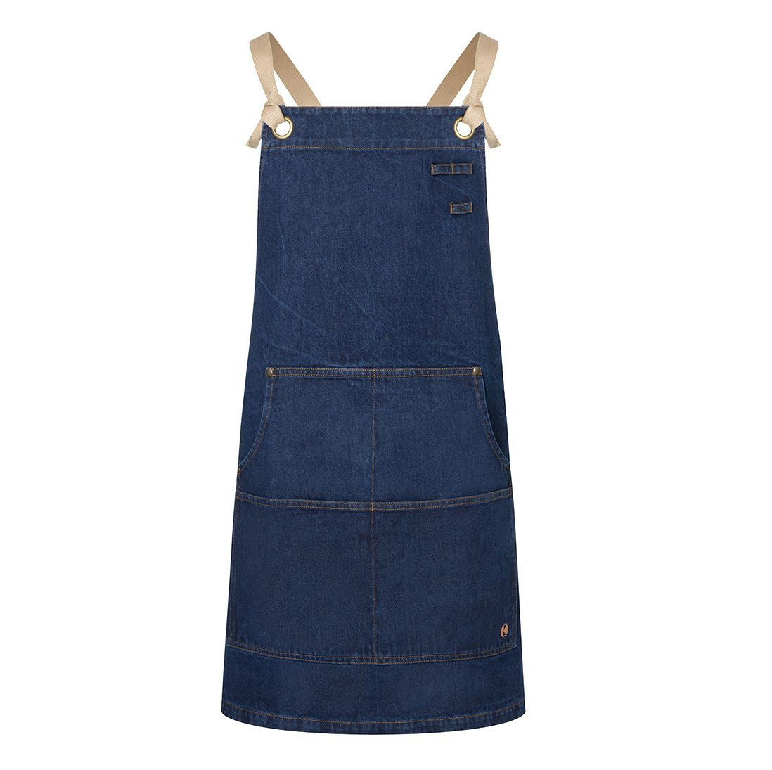 Tablier à Bavette Denim Style Urbain - Denim Blue