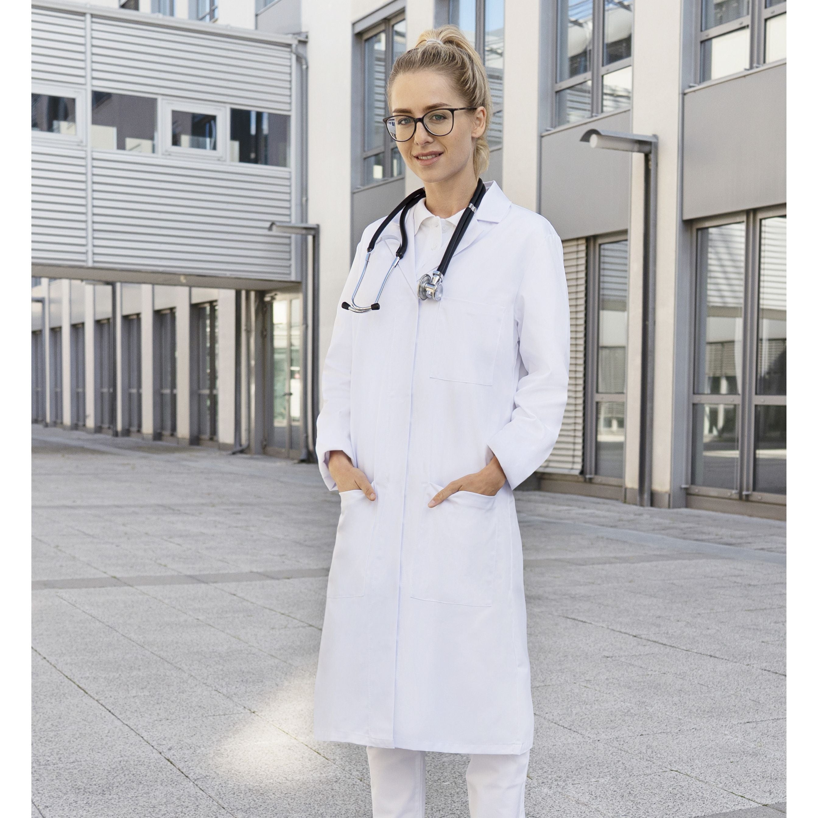 Blouse médicale et de laboratoire femme