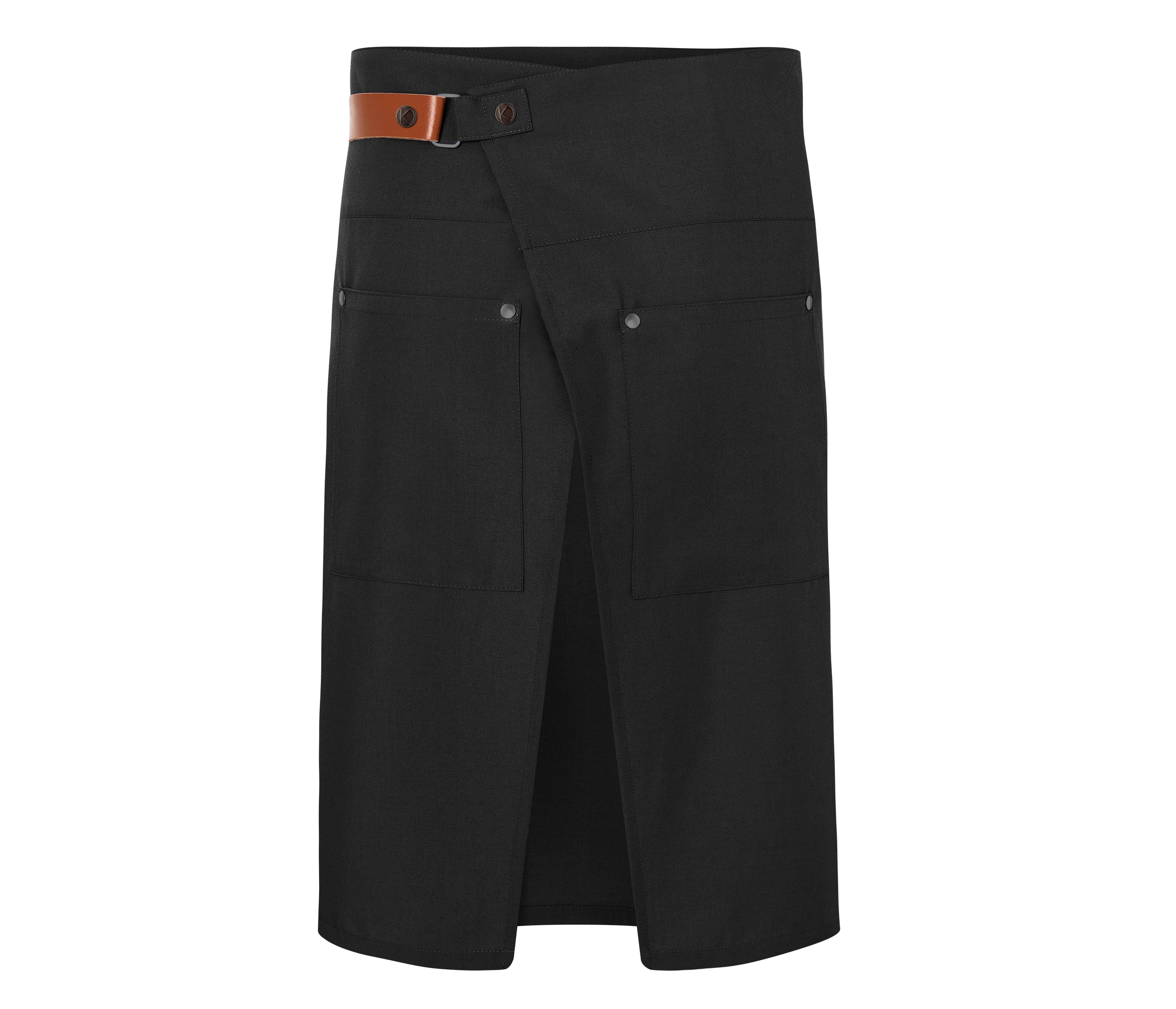 Tablier Mi-Long en Polyester Recyclé - Black