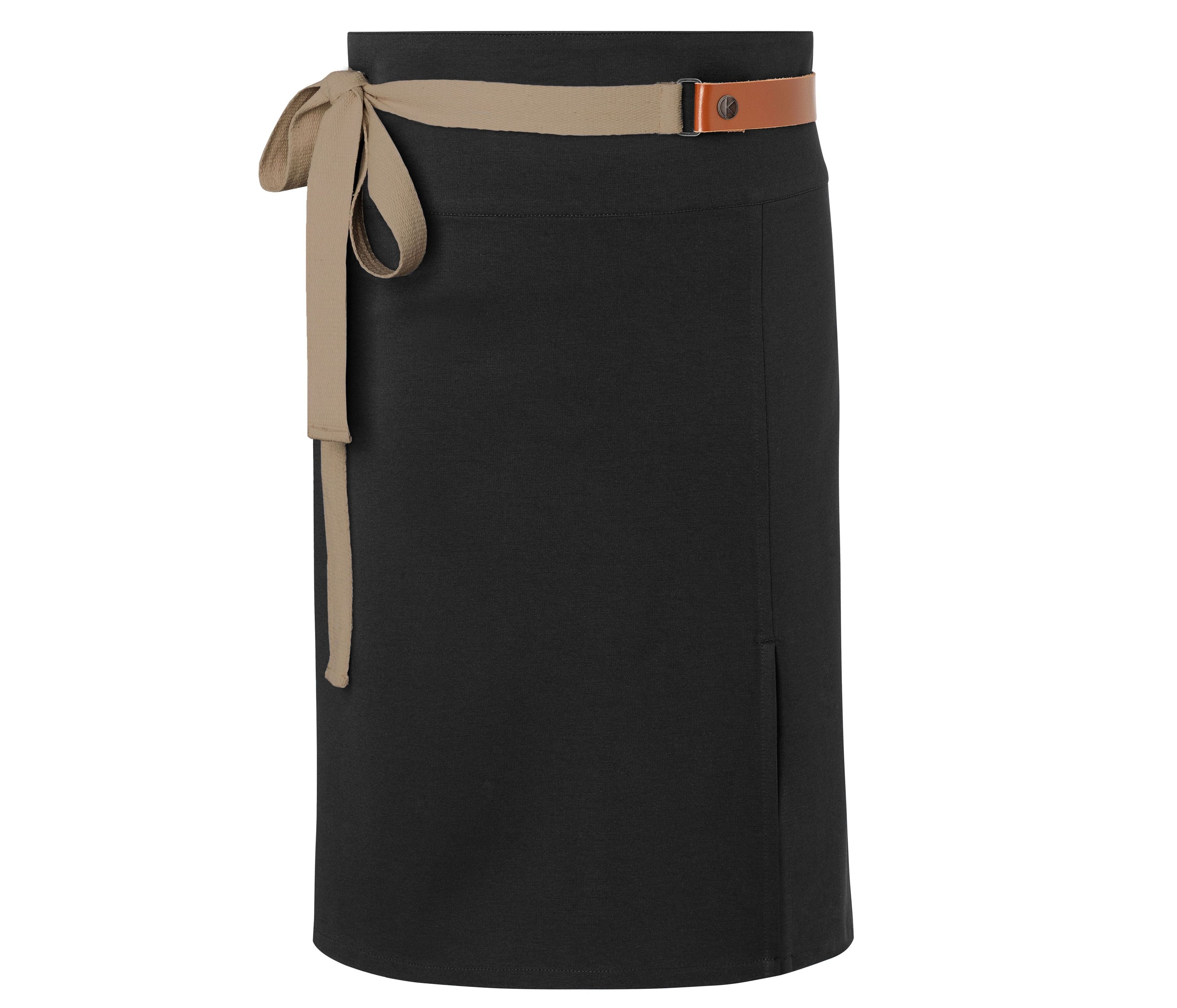 Tablier Mi-Long en Polyester Recyclé - Black