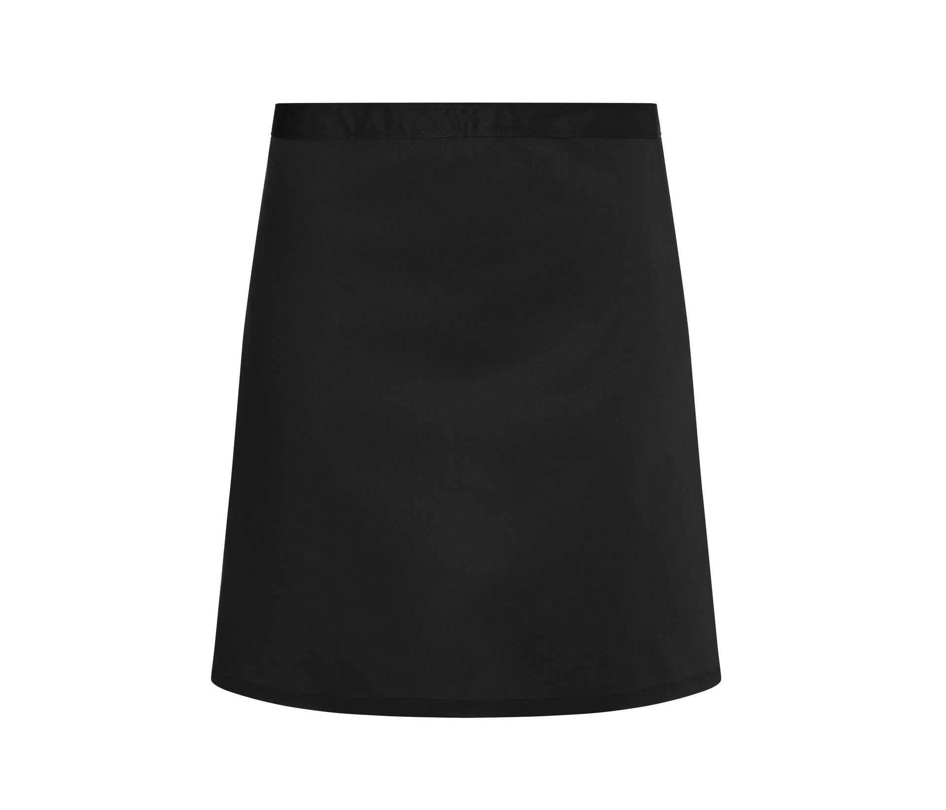 Tablier Court en Polycoton - Black