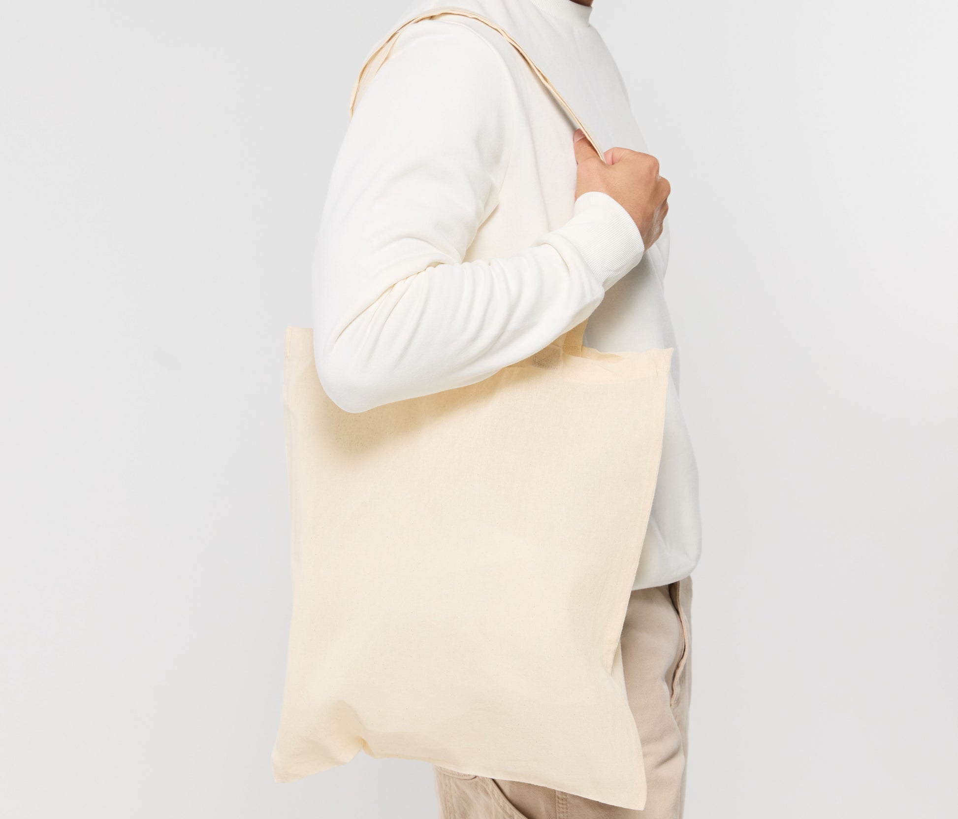 Sac coton anses longues