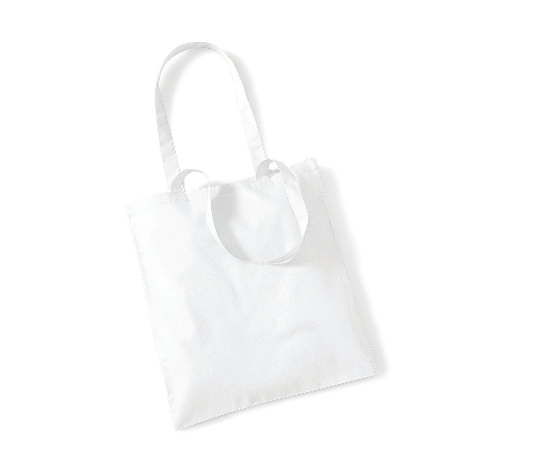 Sac Coton Anses Longues - White