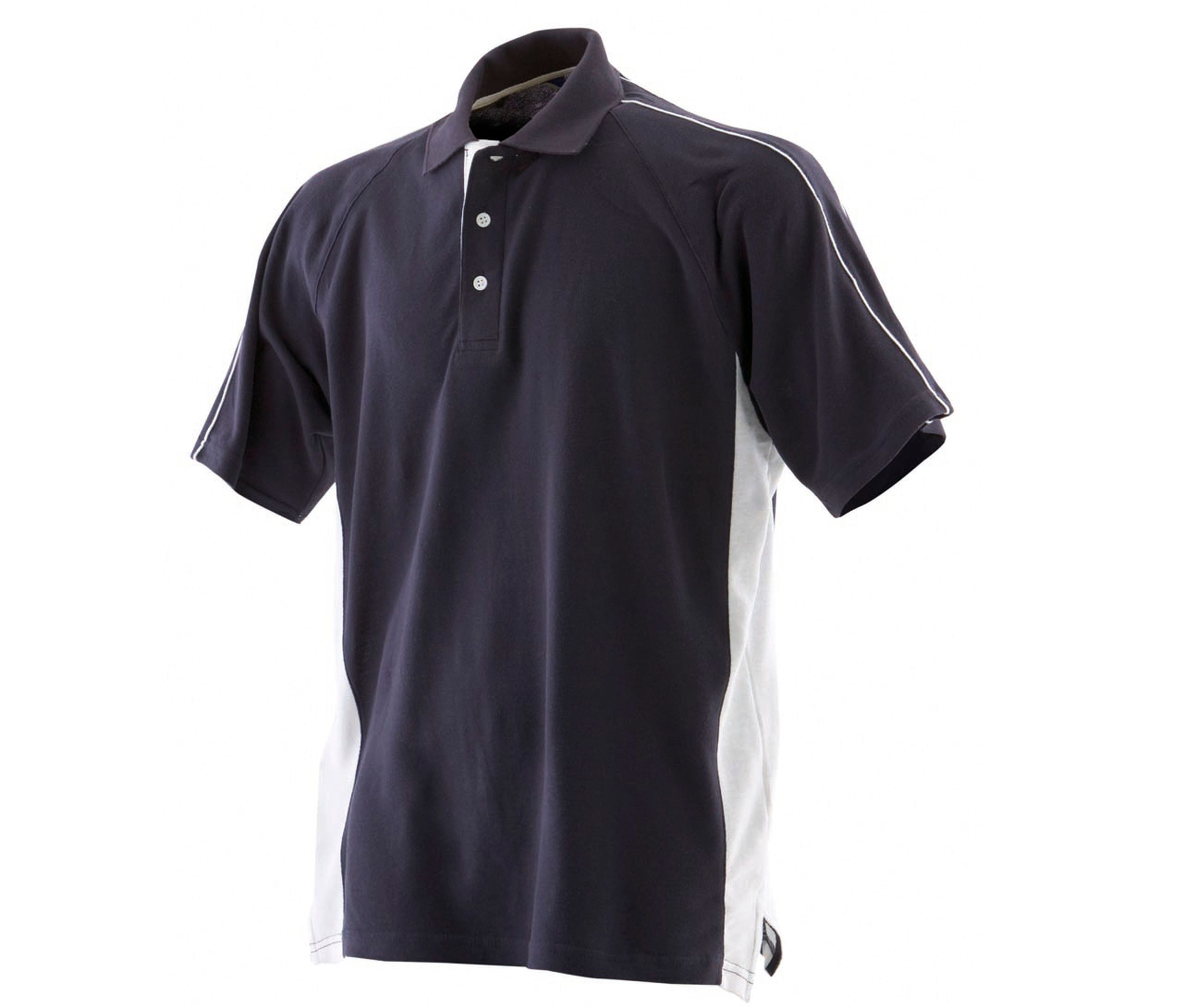 Polo Coton Bicolore - Navy/white
