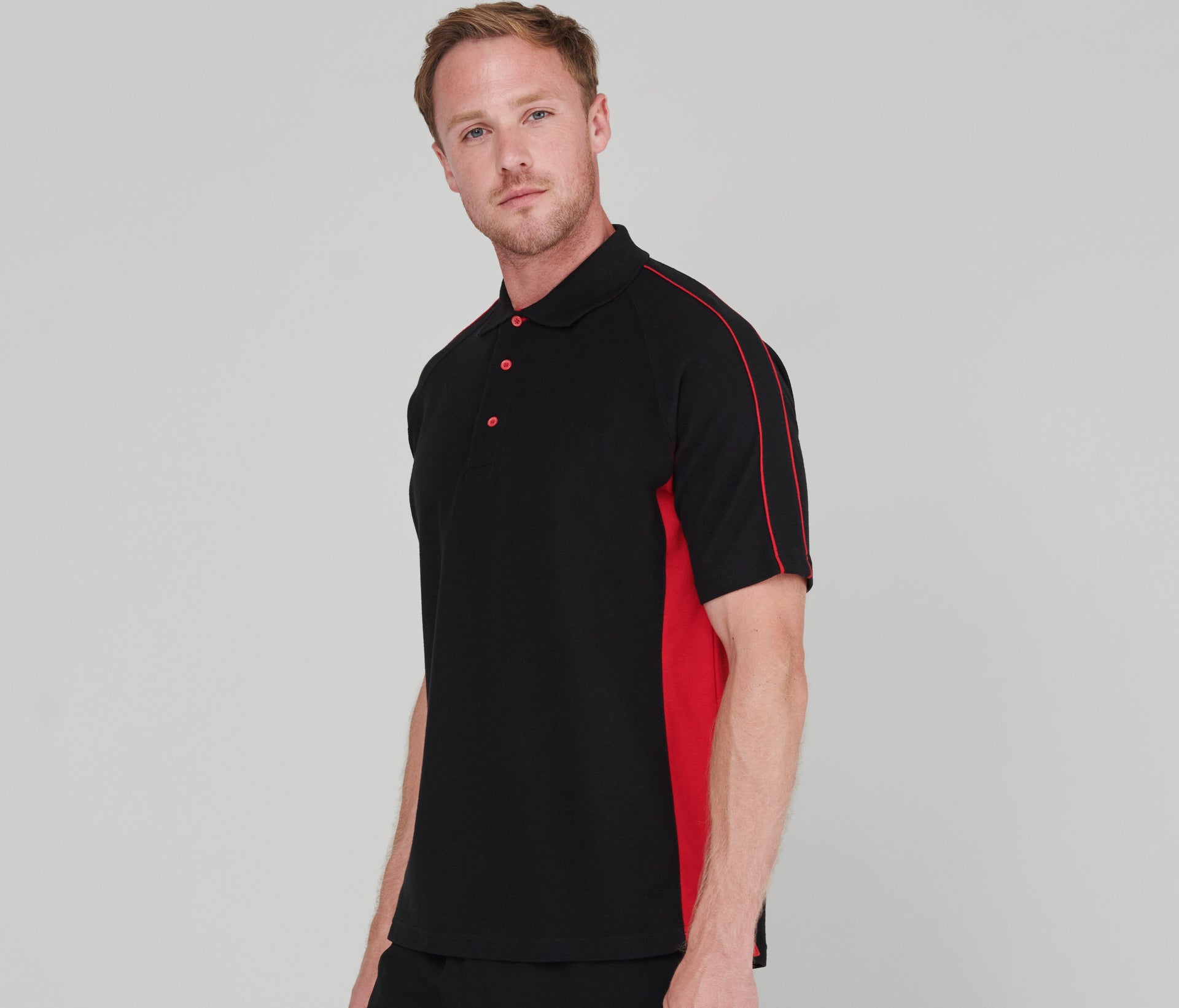 Polo coton bicolore
