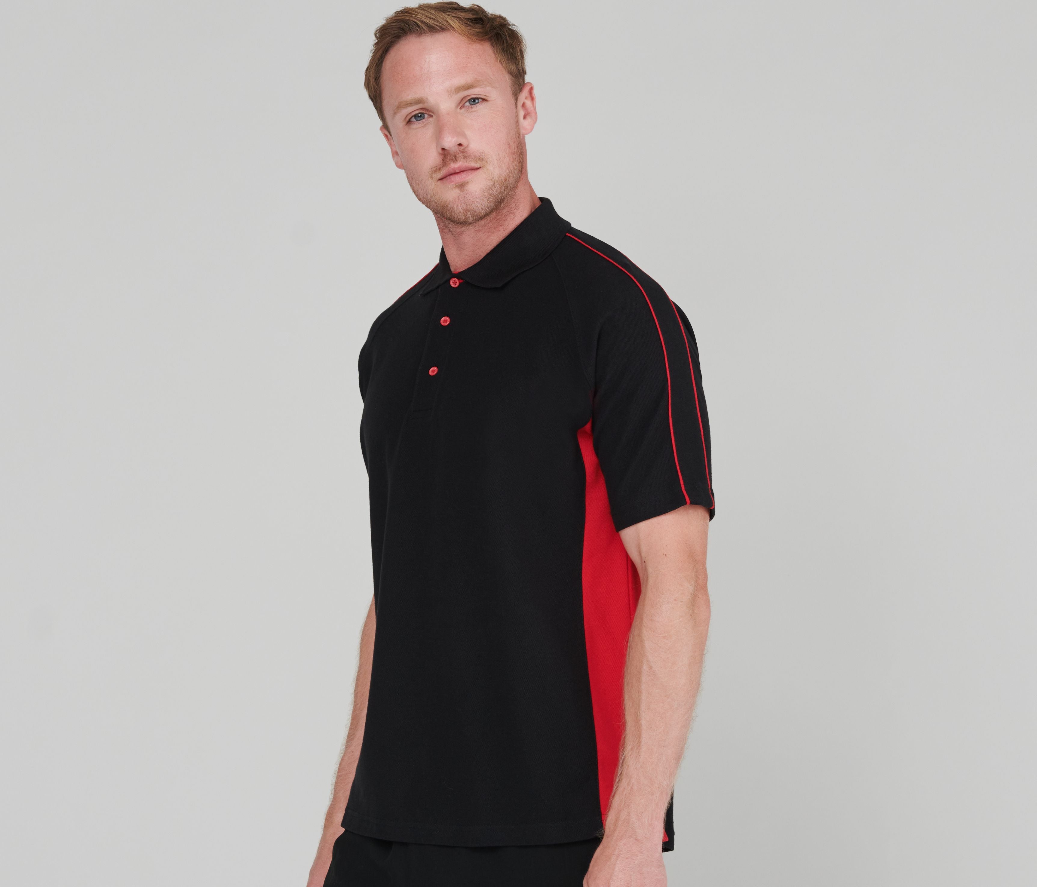 Polo coton bicolore