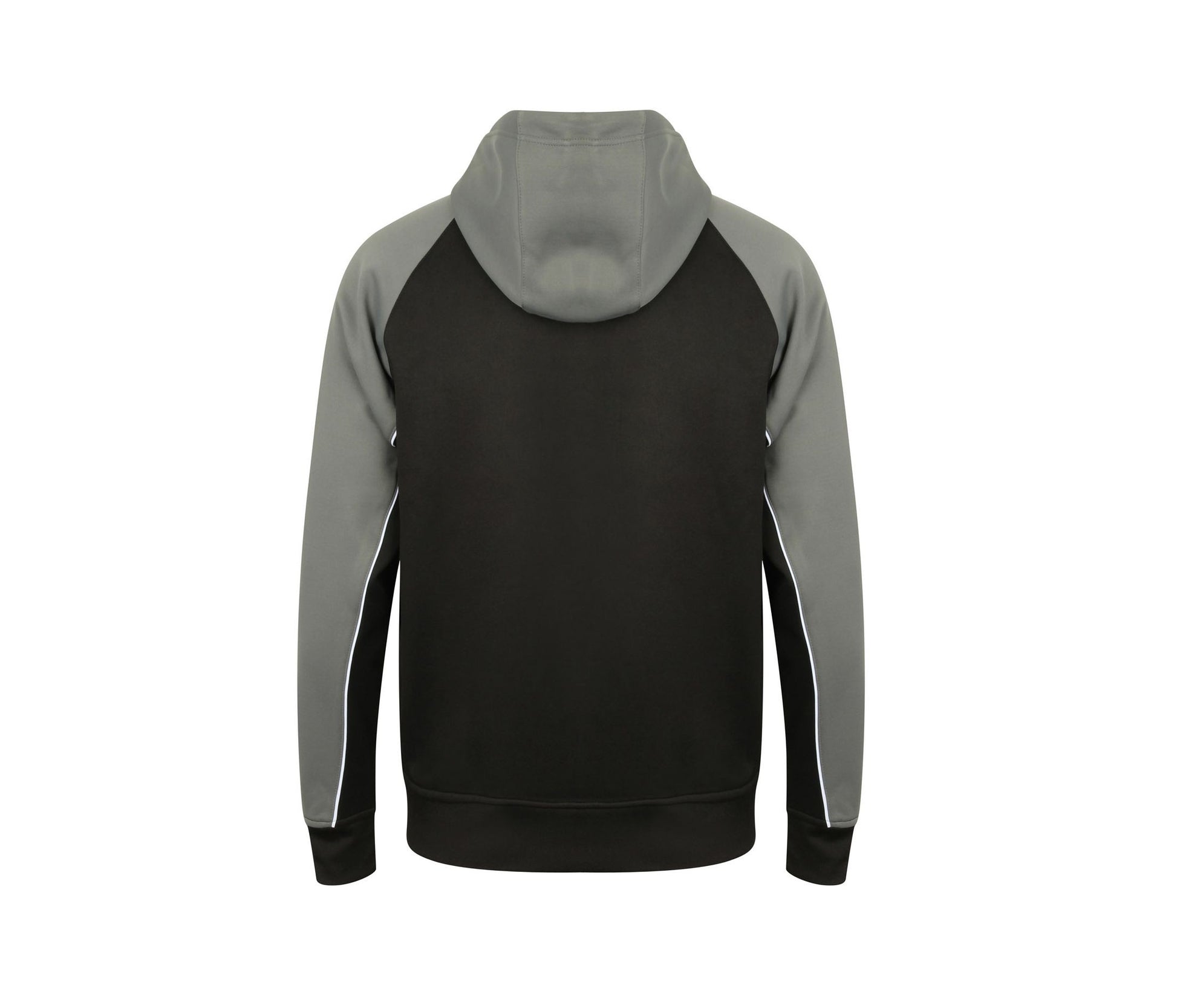 Sweat Capuche Contrasté - Black / Gunmetal Grey / White