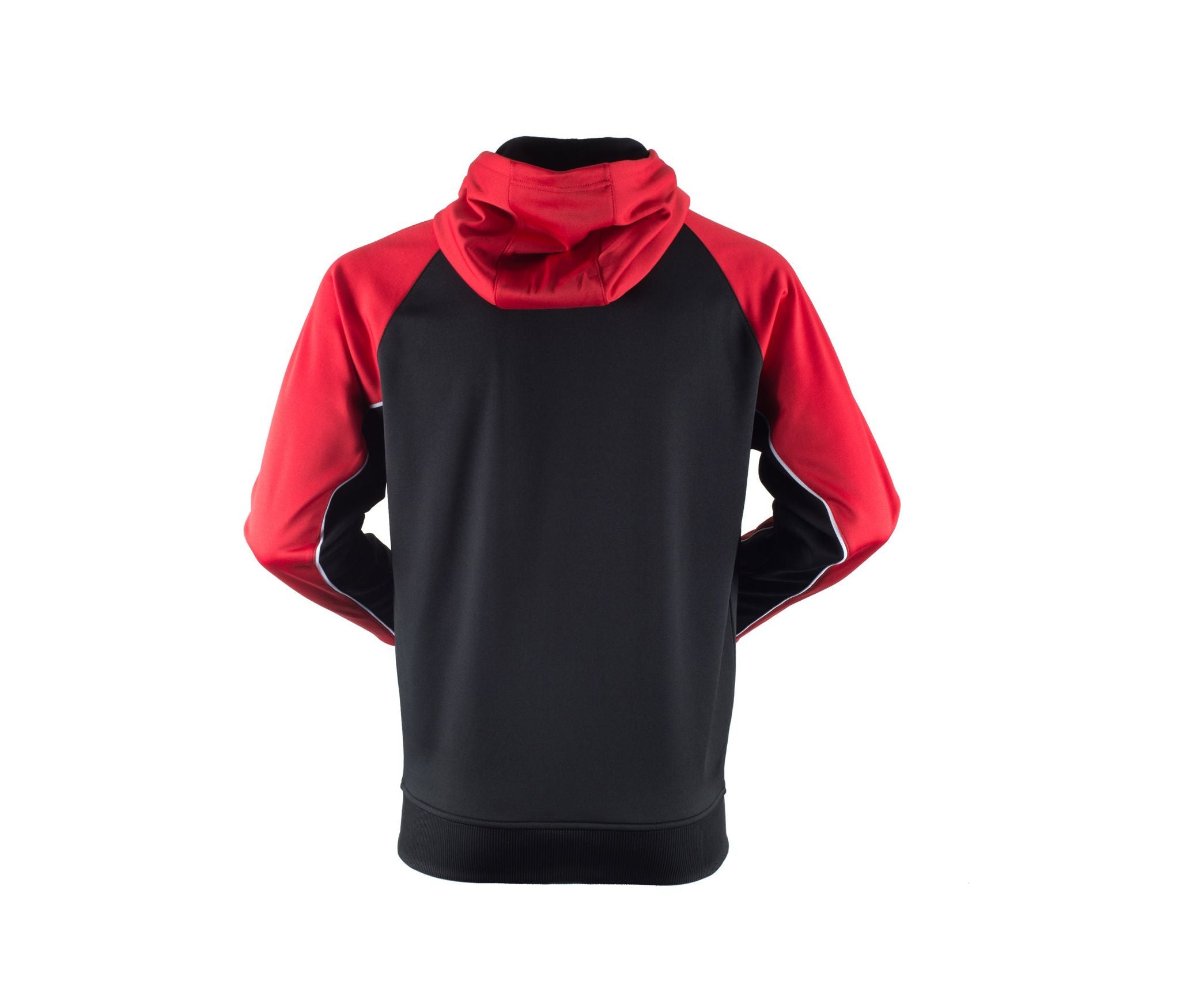 Sweat Capuche Contrasté - Black / Red / White