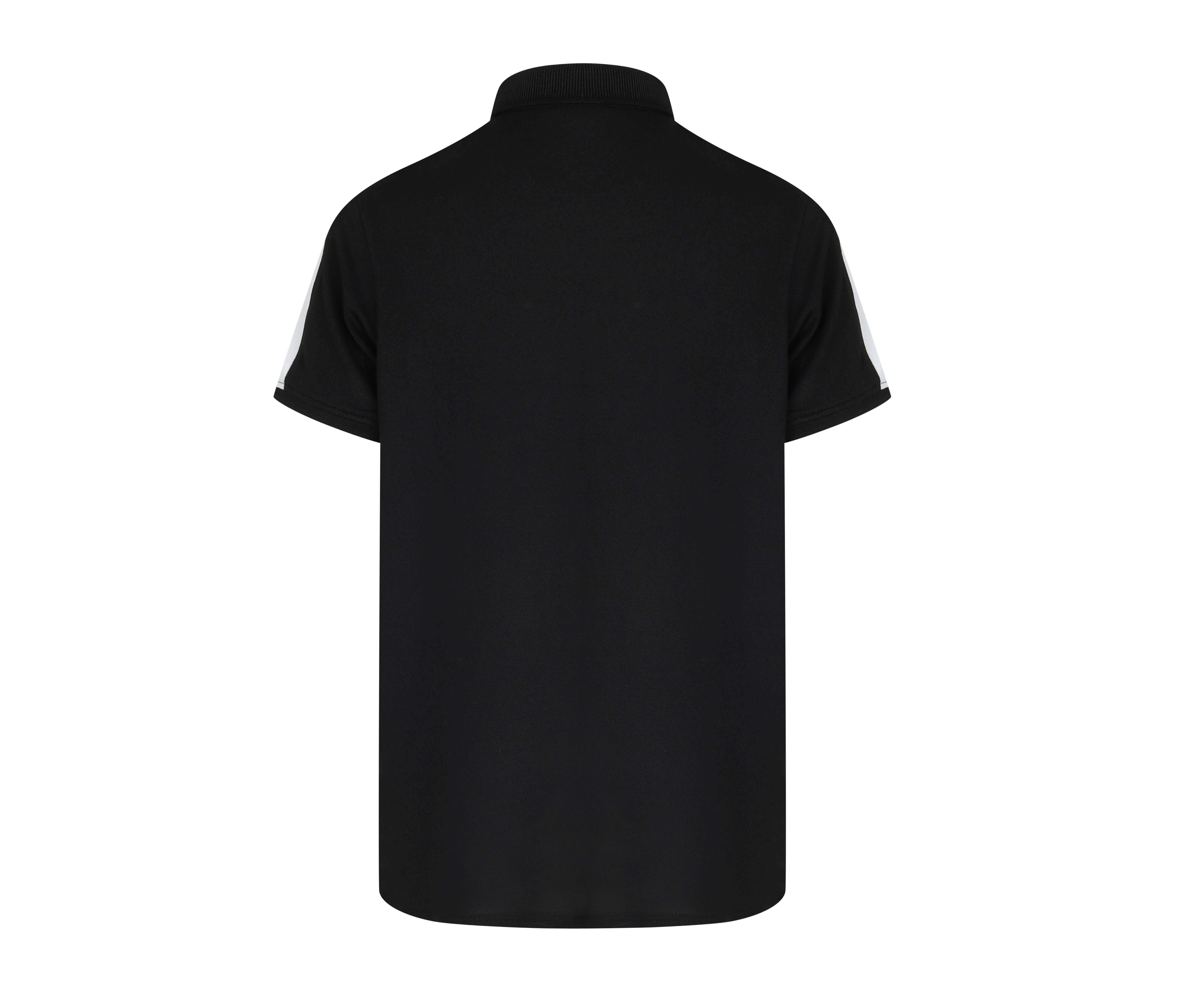 Polo Stretch Contrasté Enfant - Black/white
