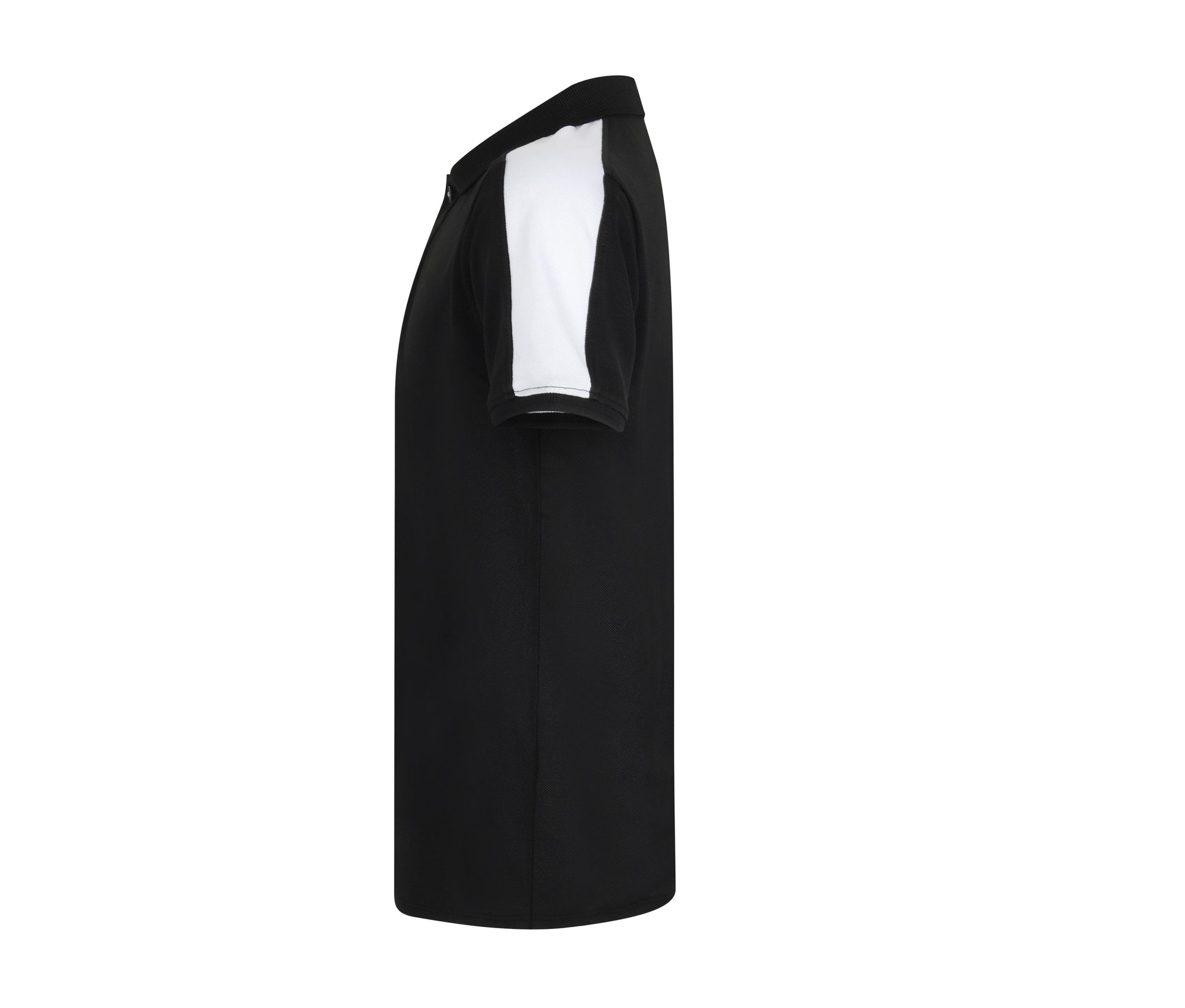 Polo Stretch Contrasté Enfant - Black/white