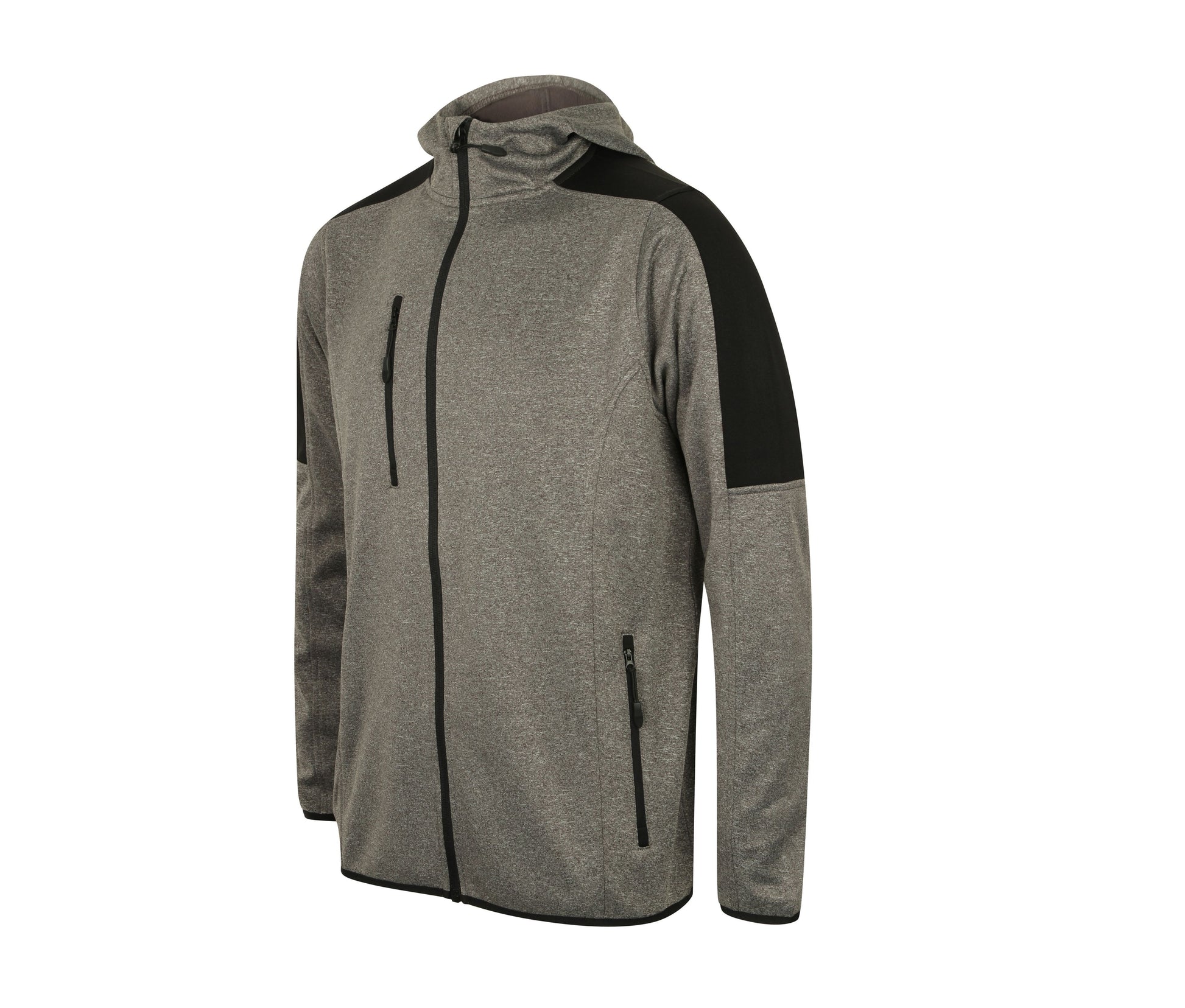 Veste Softshell à Capuche - Dark Grey Marl/black