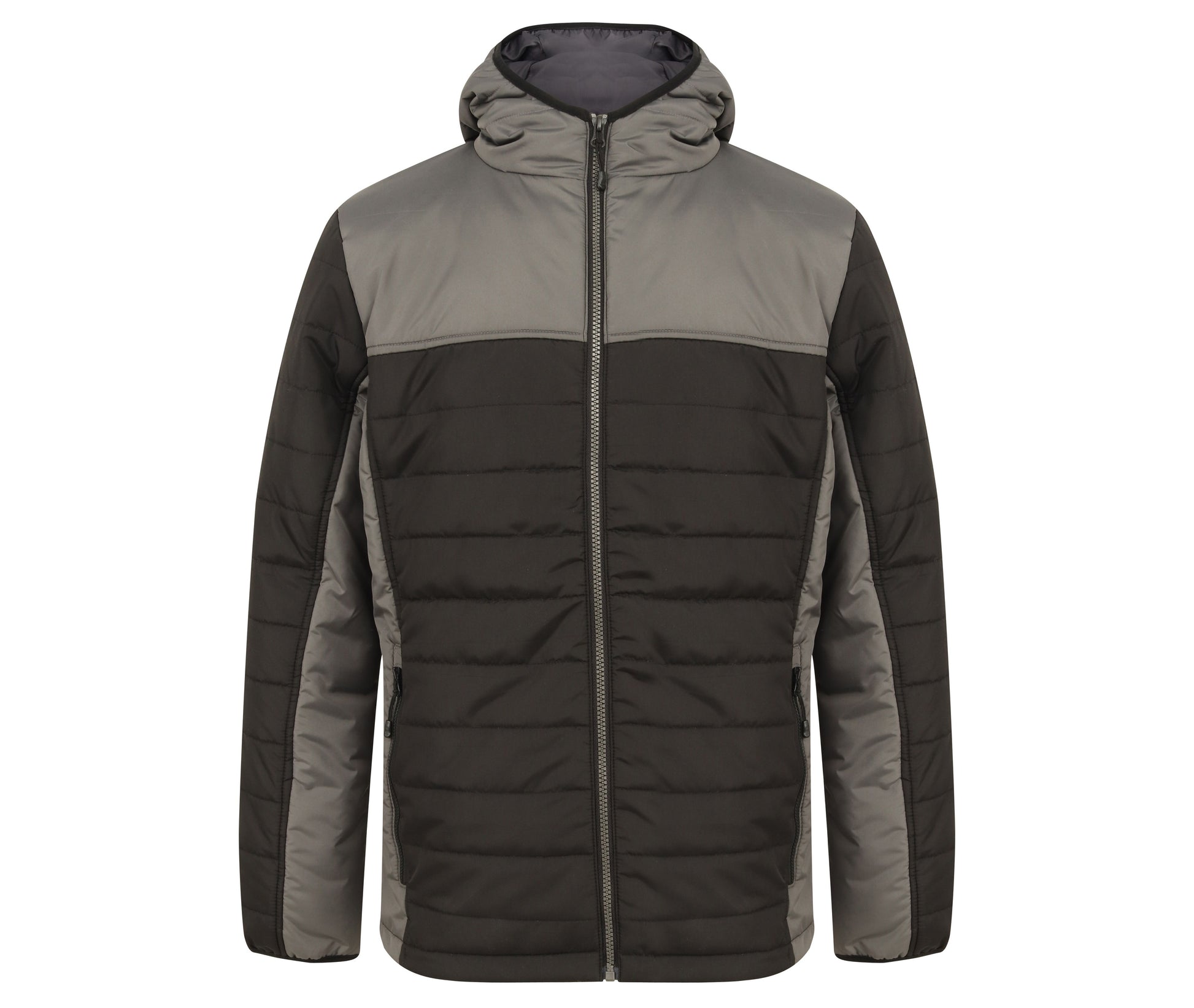 Doudoune Capuche Puffer - Black/gunmetal Grey