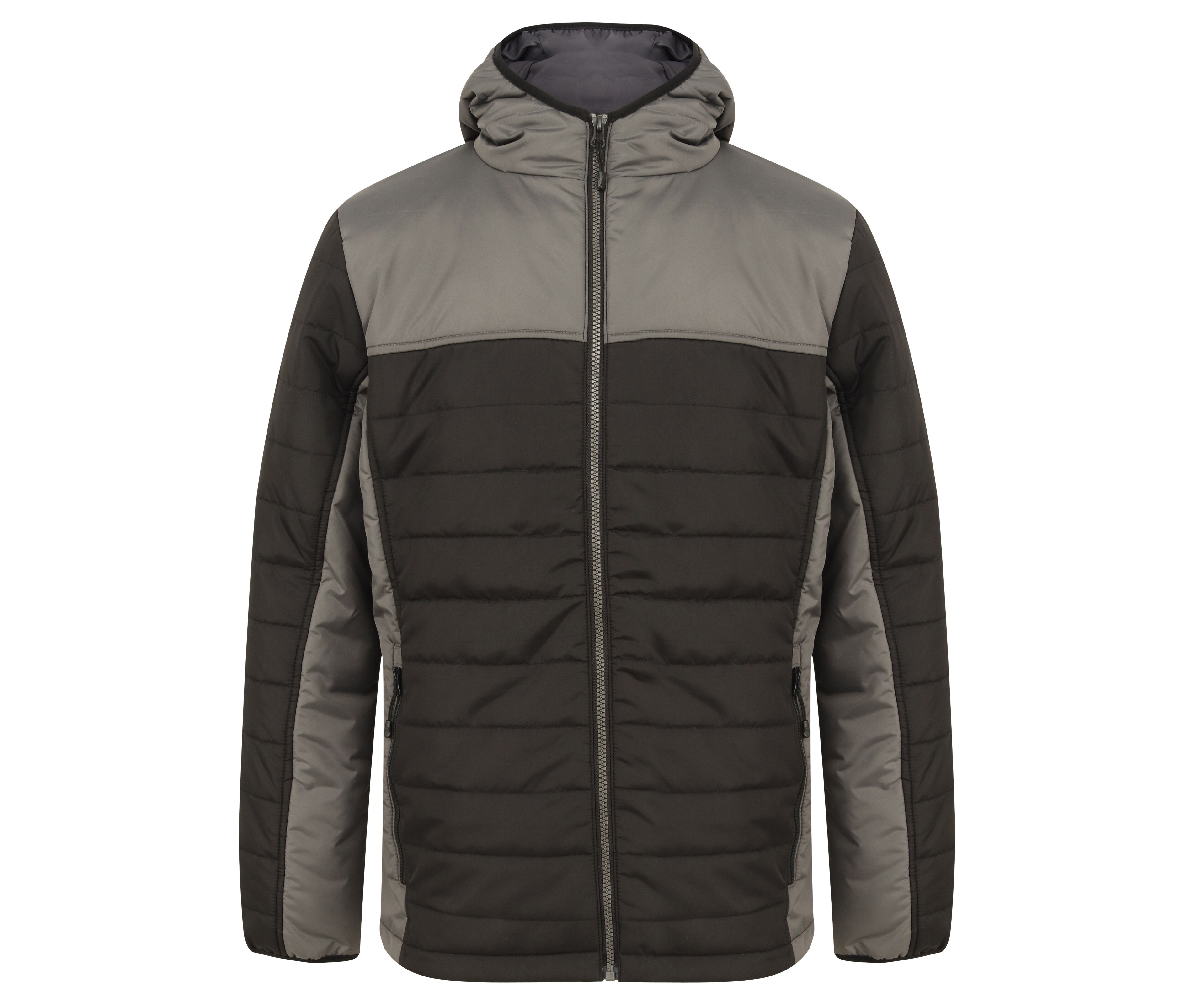 Doudoune Capuche Puffer - Black/gunmetal Grey