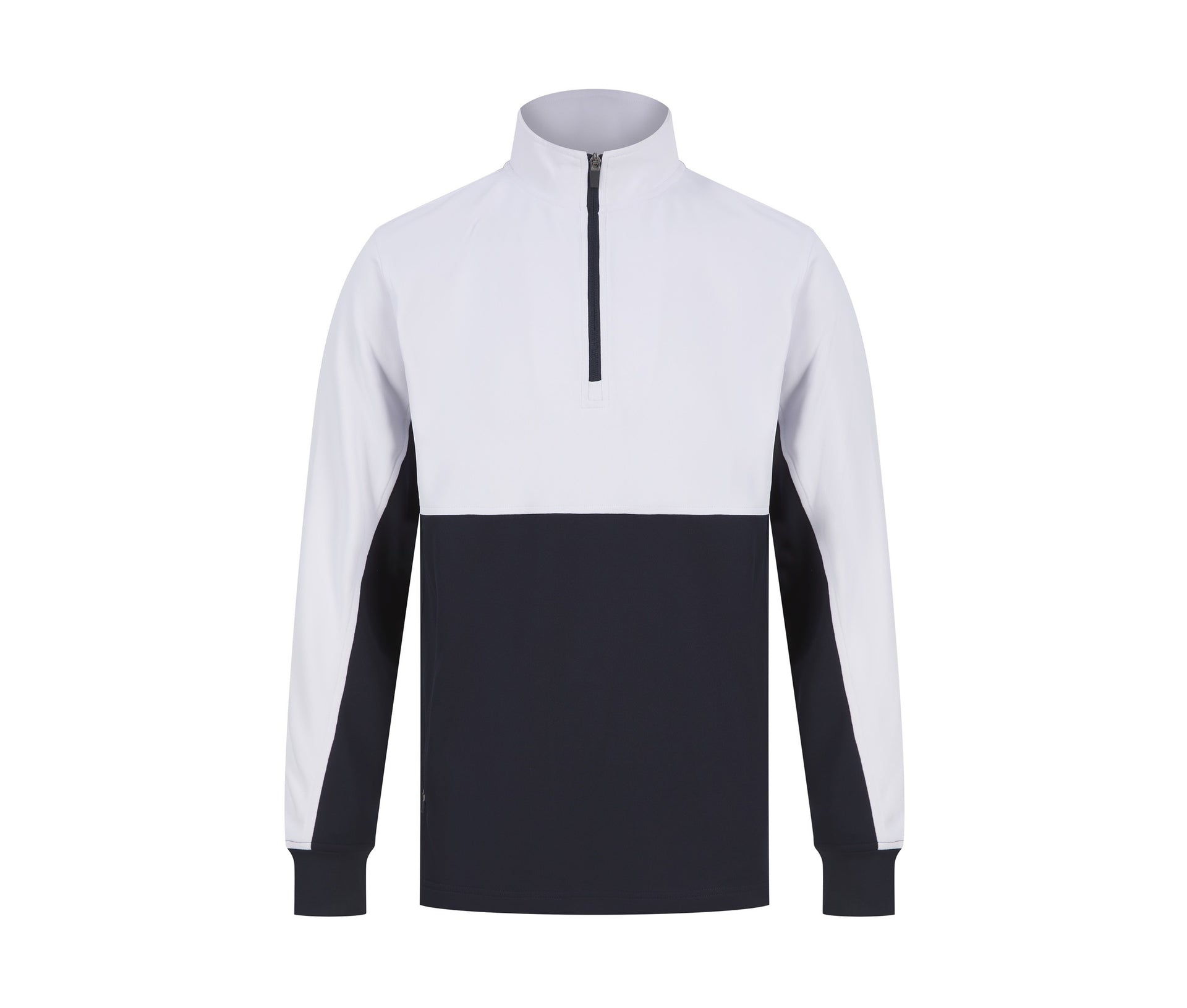 Sweat de Sport Col Zippé - Navy / White