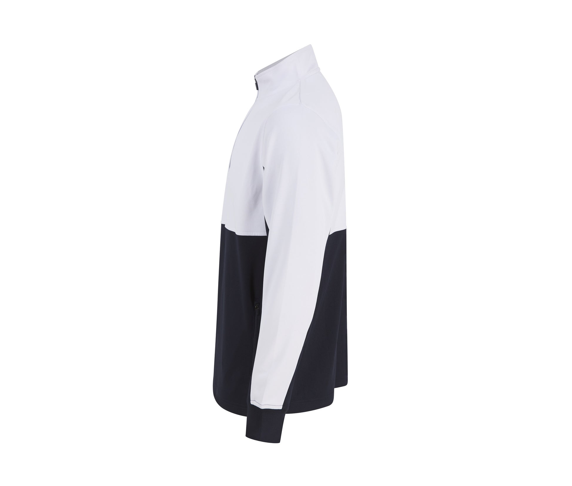 Sweat de Sport Col Zippé - Navy / White