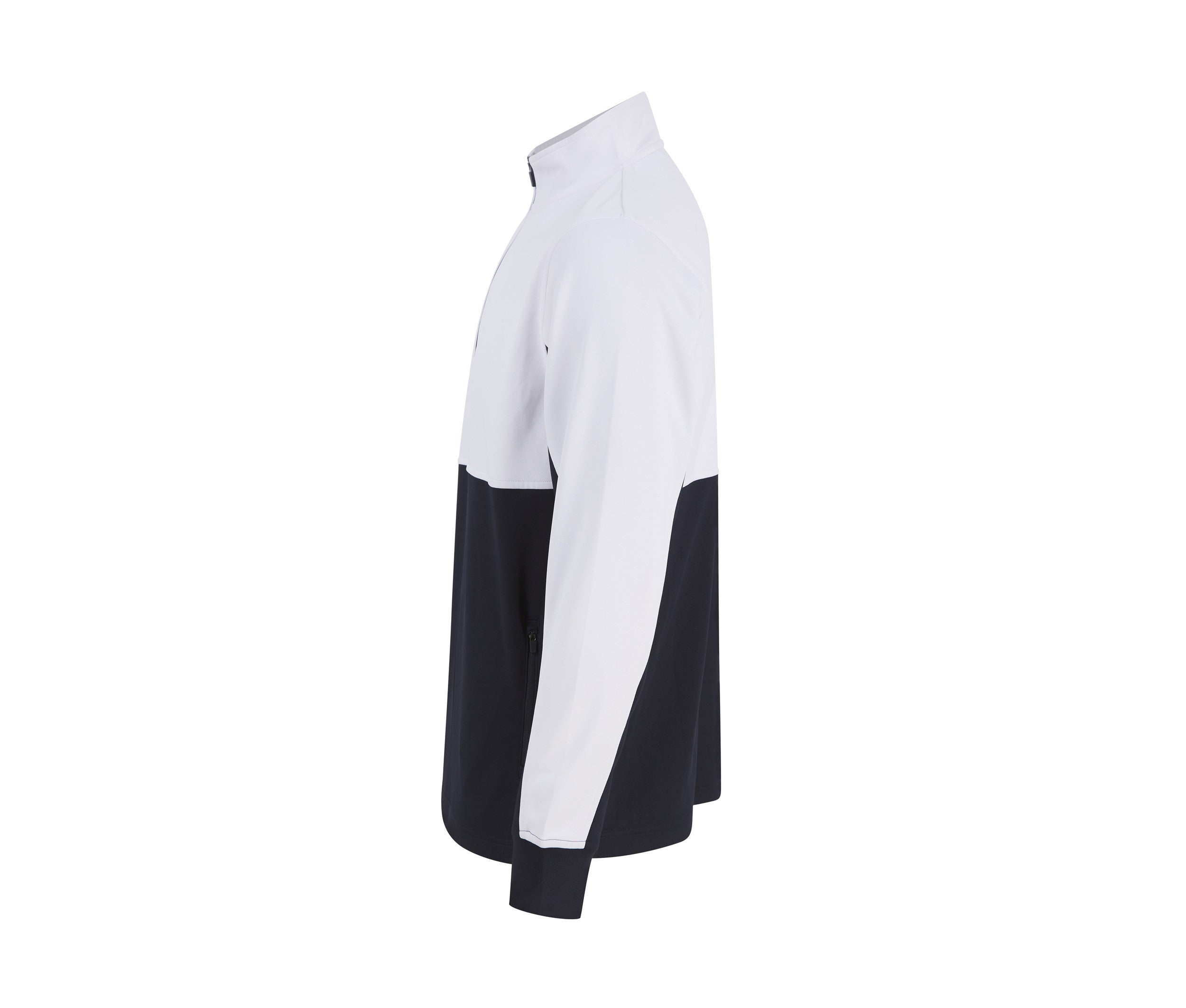 Sweat de Sport Col Zippé - Navy / White