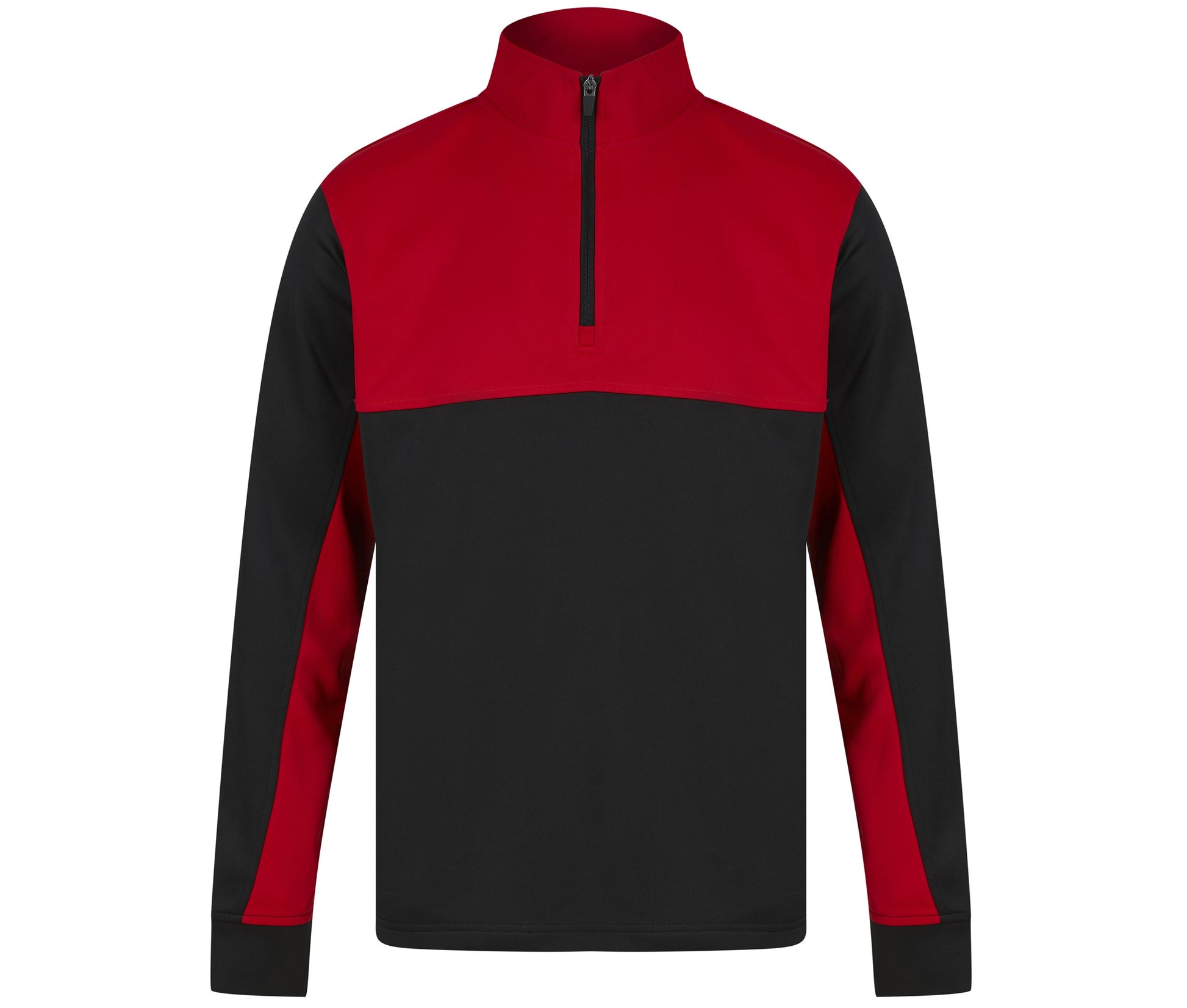Sweat de Sport Col Zippé - Black / Red