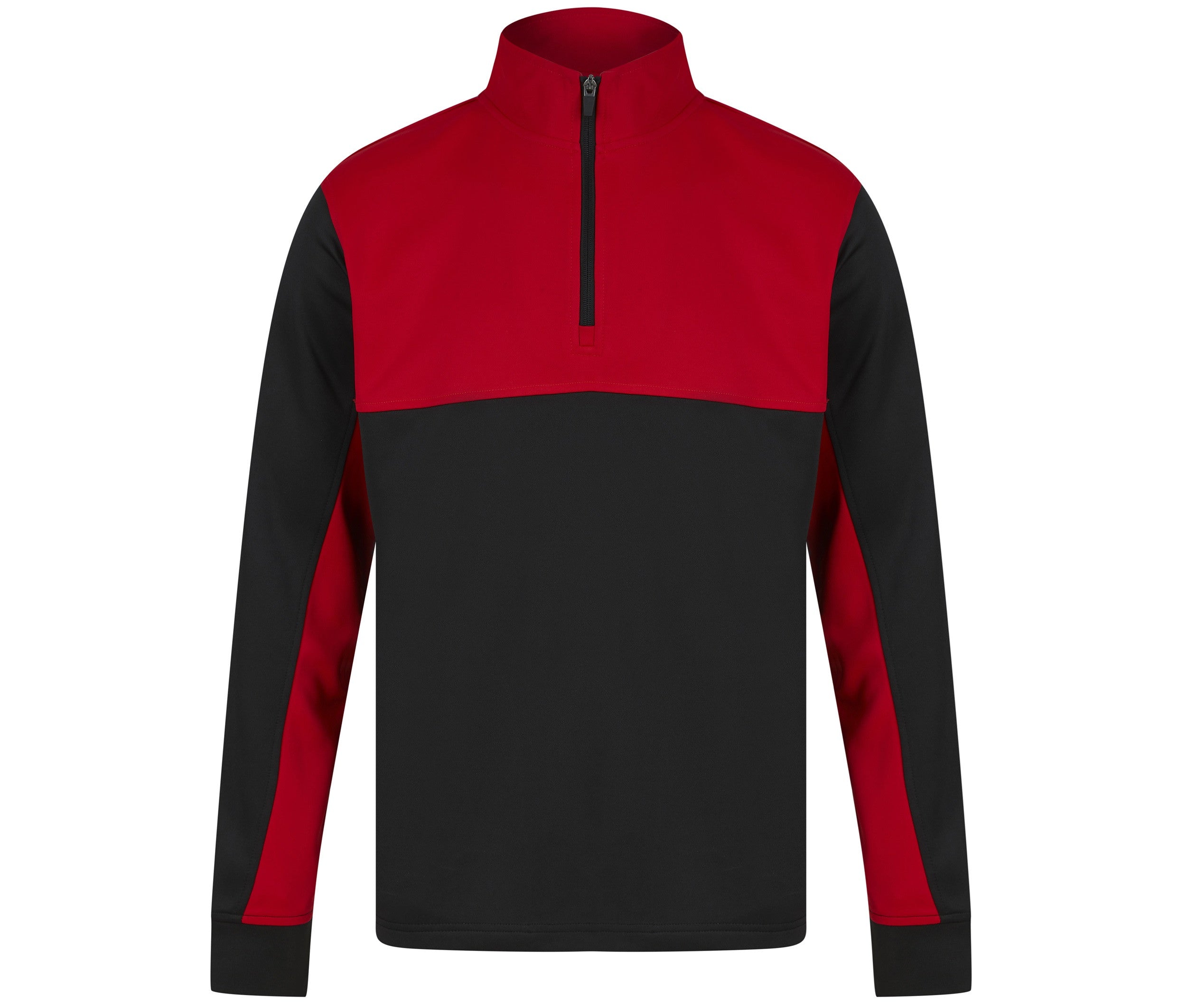 Sweat de Sport Col Zippé - Black / Red