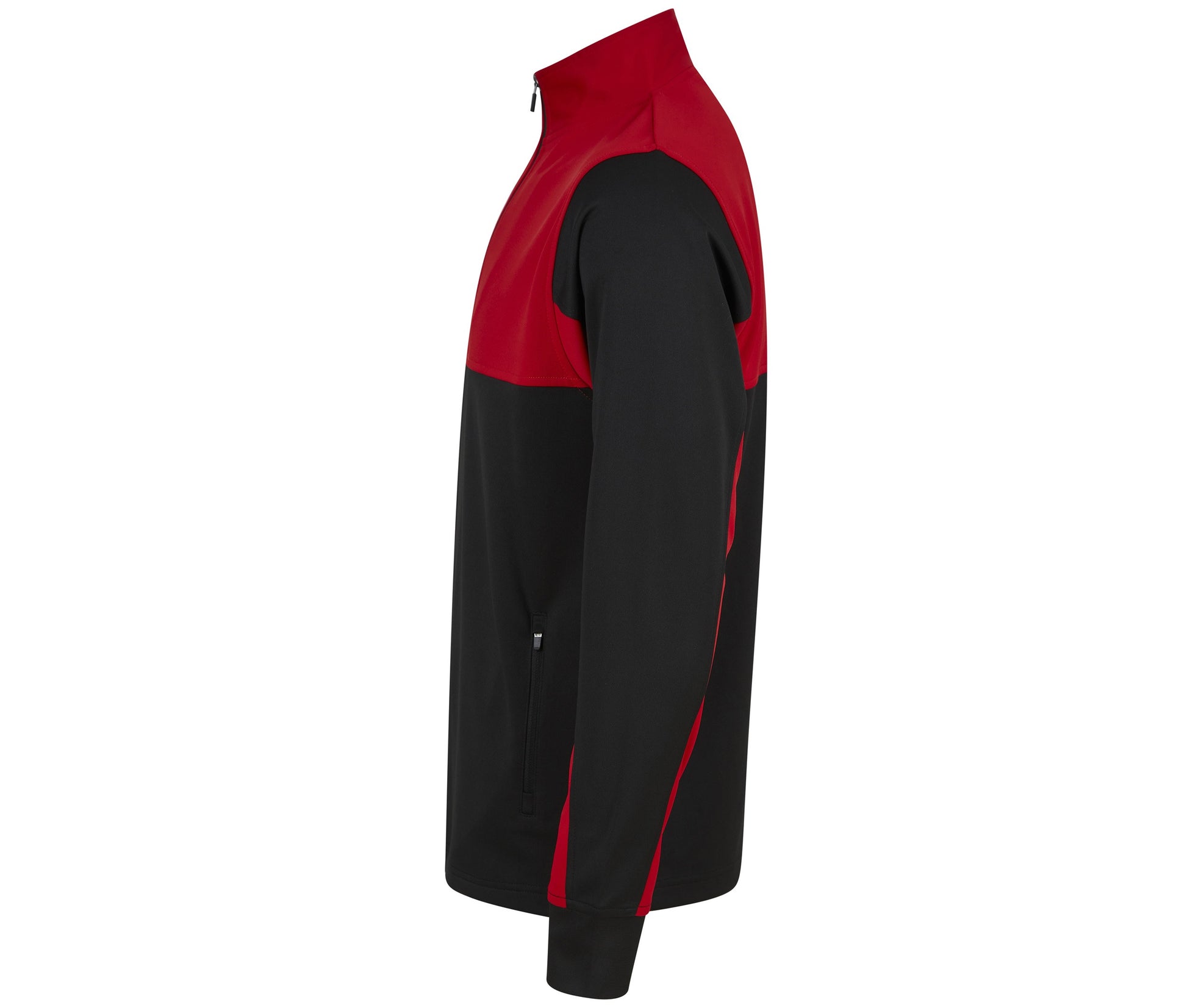 Sweat de Sport Col Zippé - Black / Red