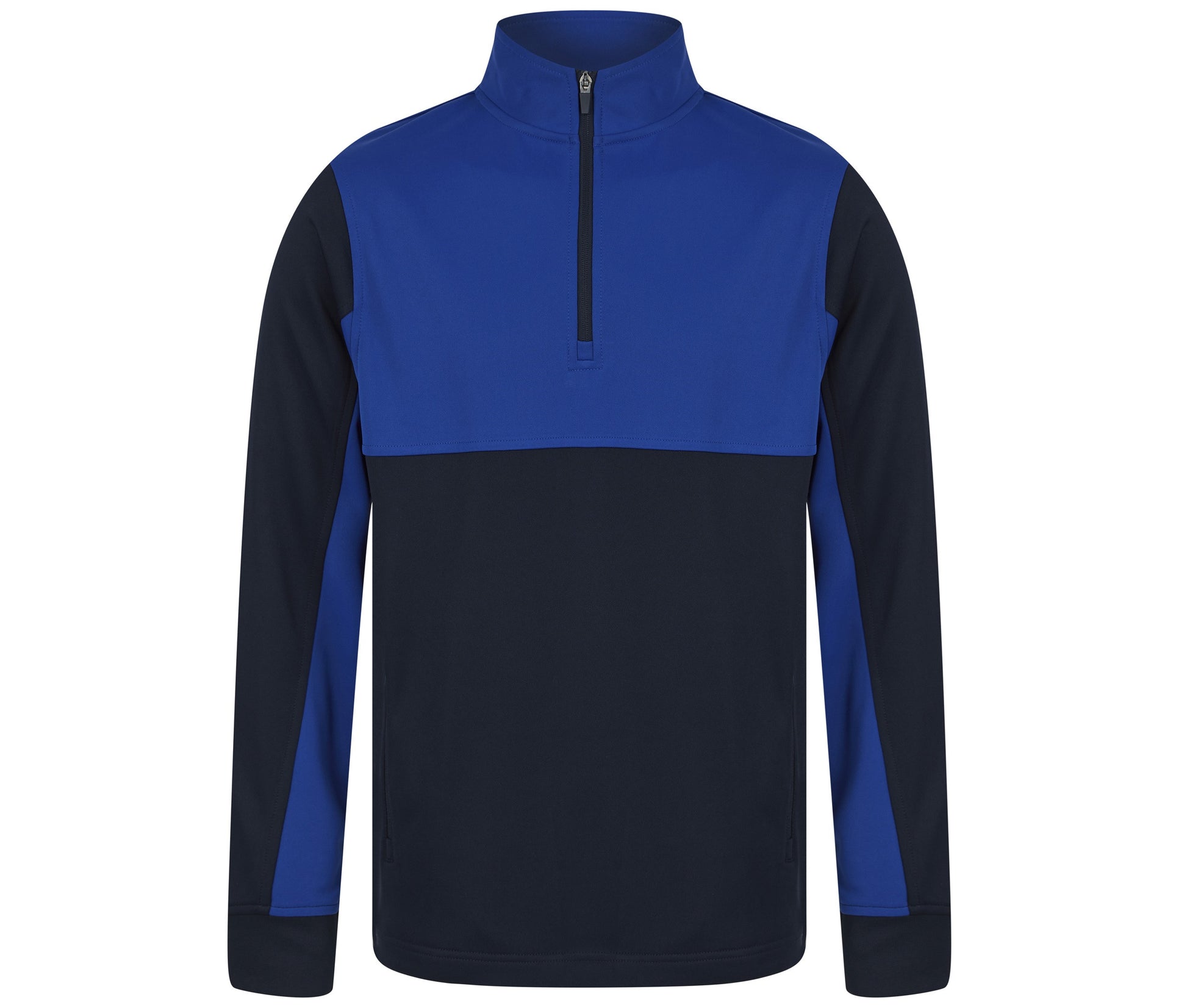 Sweat de Sport Col Zippé - Navy / Royal