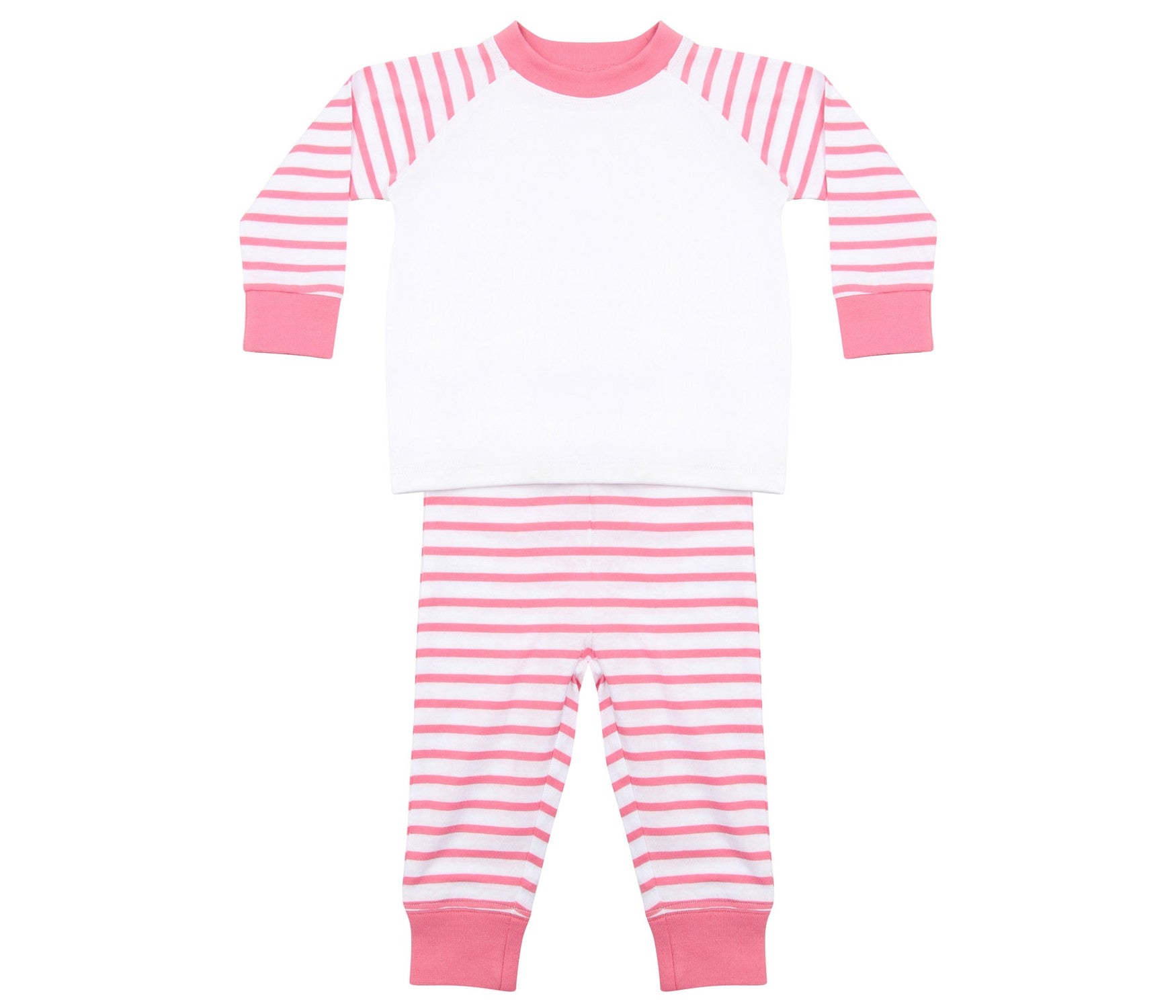 Pyjama Enfant Rayé - Pink Stripe/white