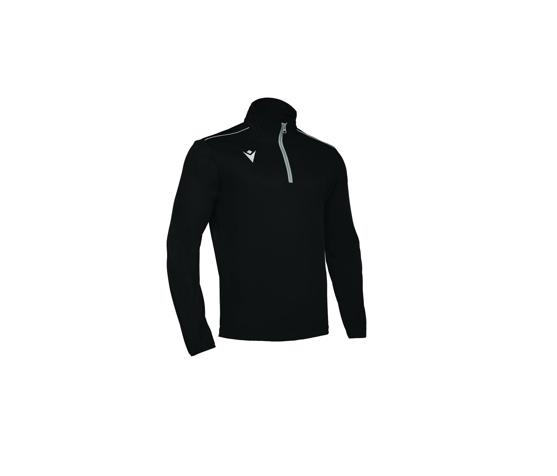 Tee-Shirt Enfant Respirant Col Zippé - Black