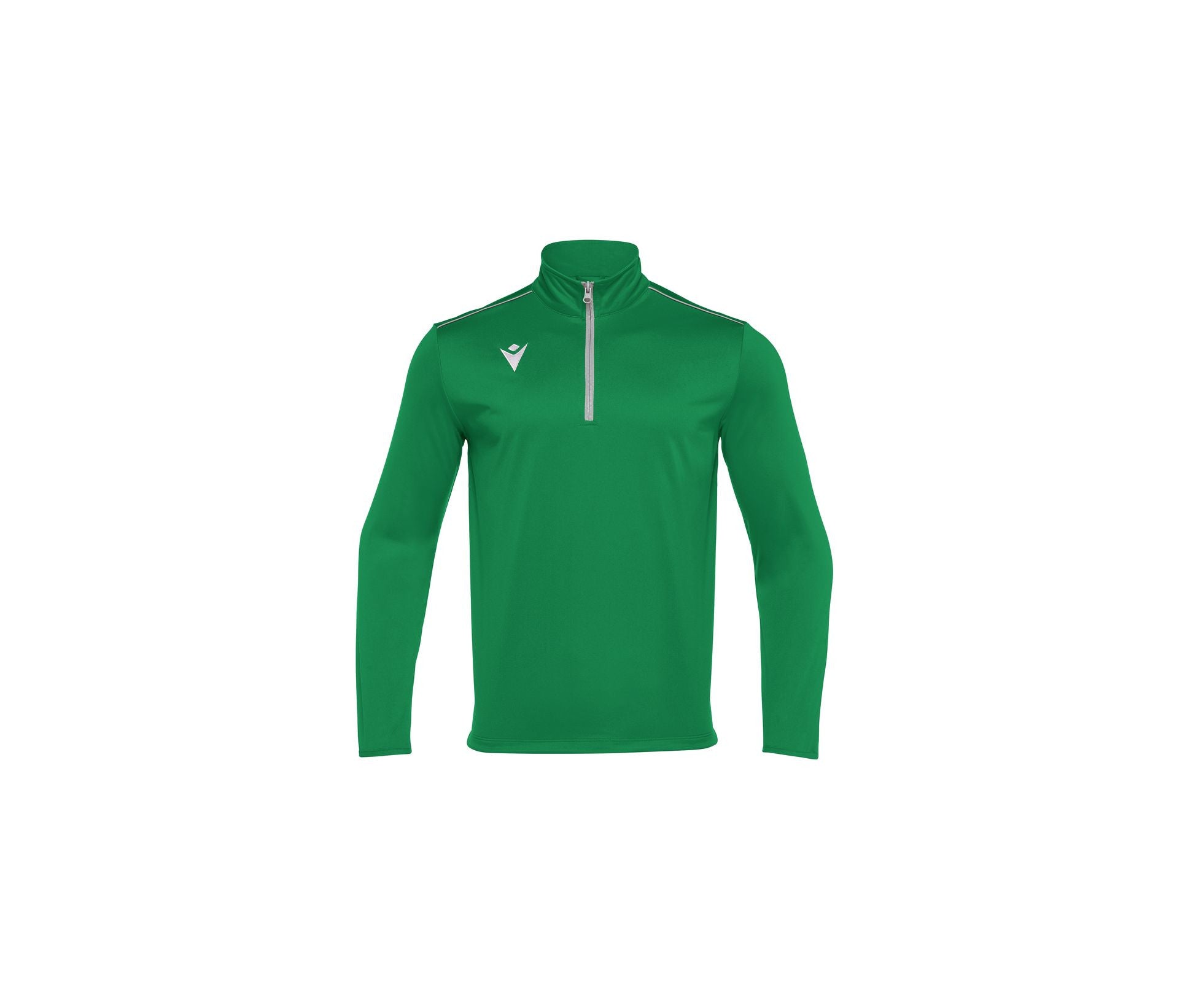 Tee-Shirt Respirant Col Zippé - Green