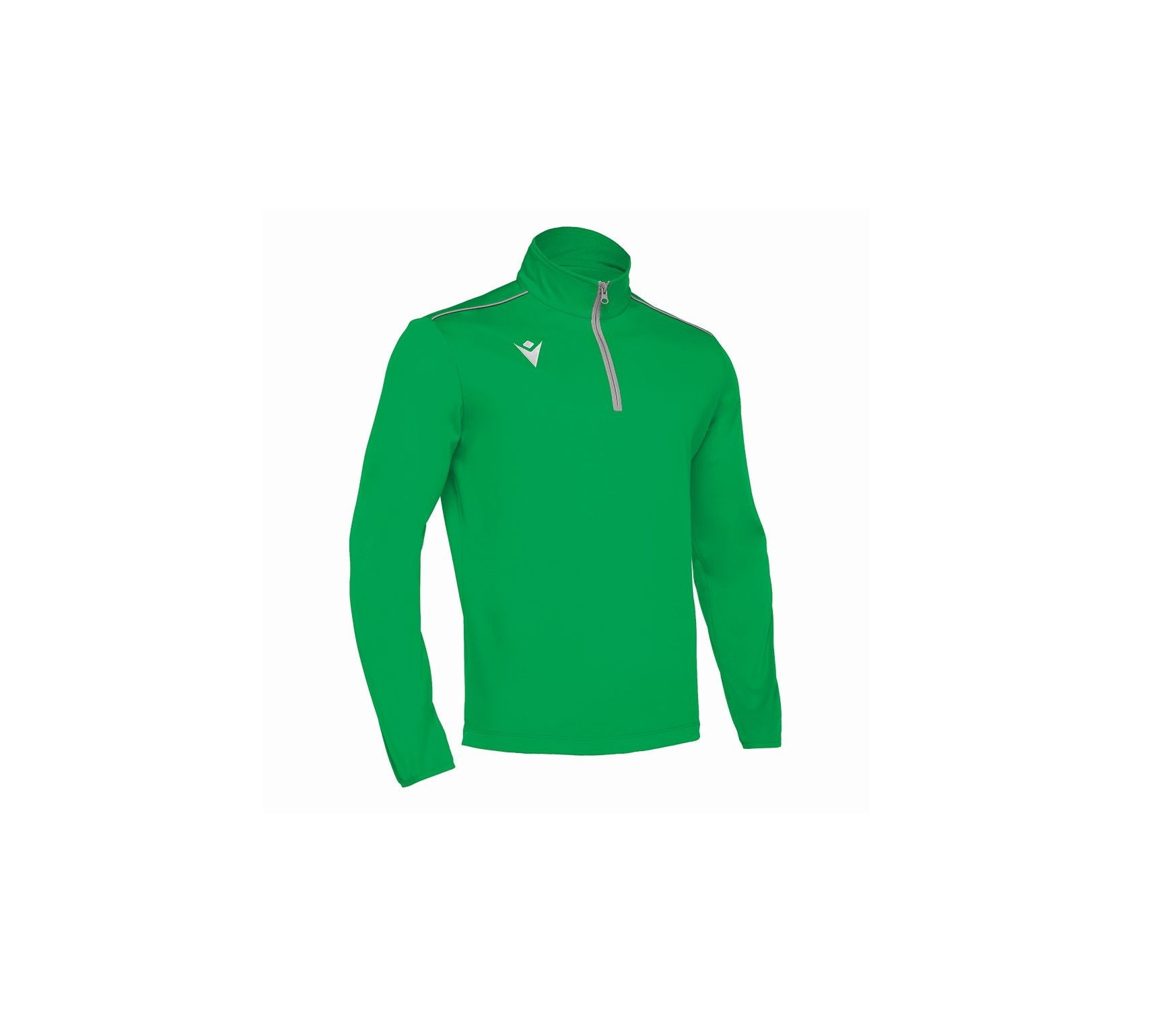 Tee-Shirt Respirant Col Zippé - Green