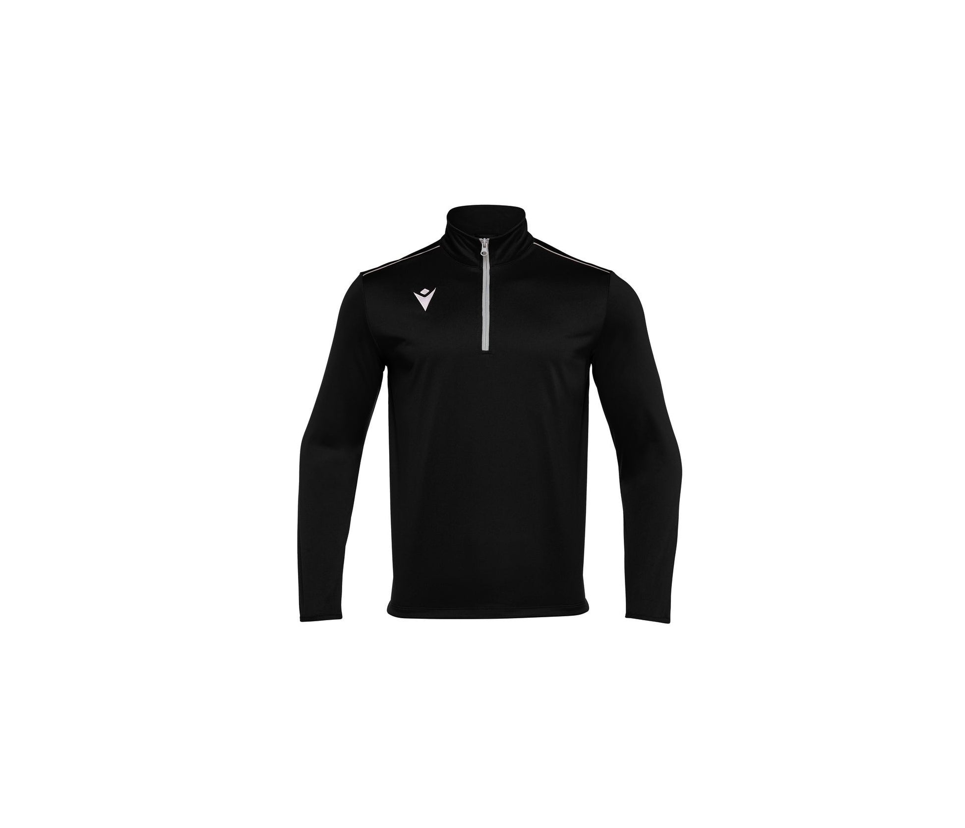Tee-Shirt Respirant Col Zippé - Black